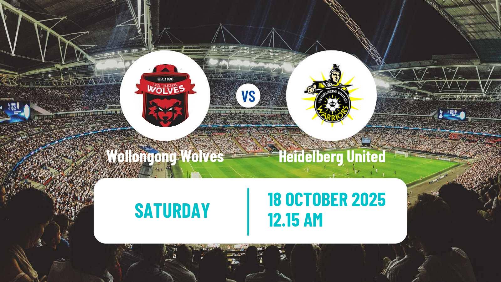 Soccer Australian Championship Wollongong Wolves - Heidelberg United