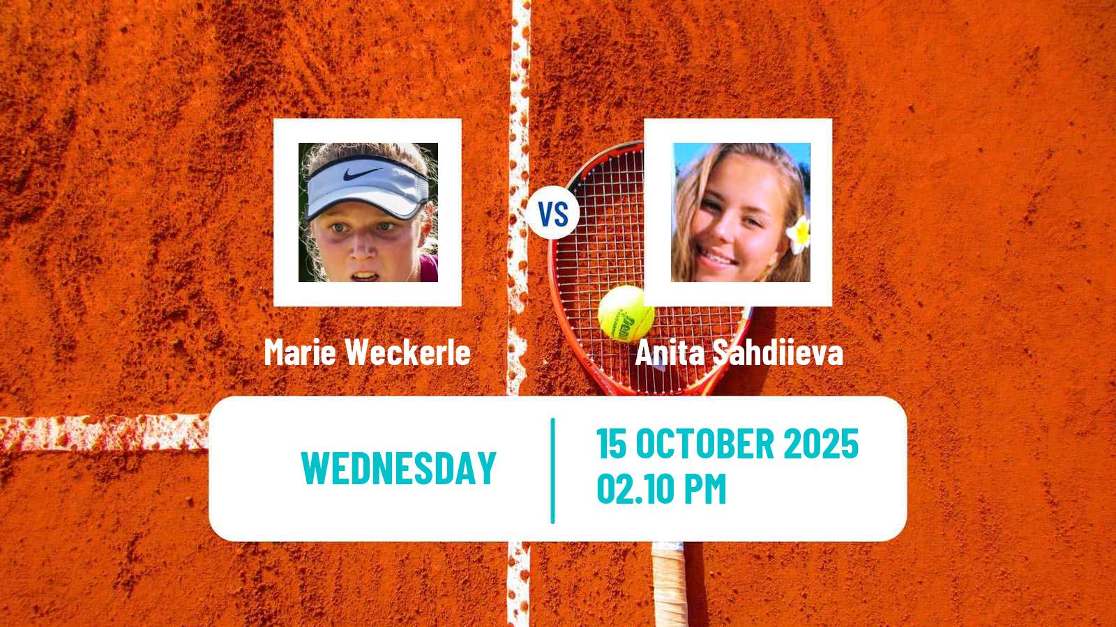Tennis ITF W35 Bakersfield Ca Women Marie Weckerle - Anita Sahdiieva