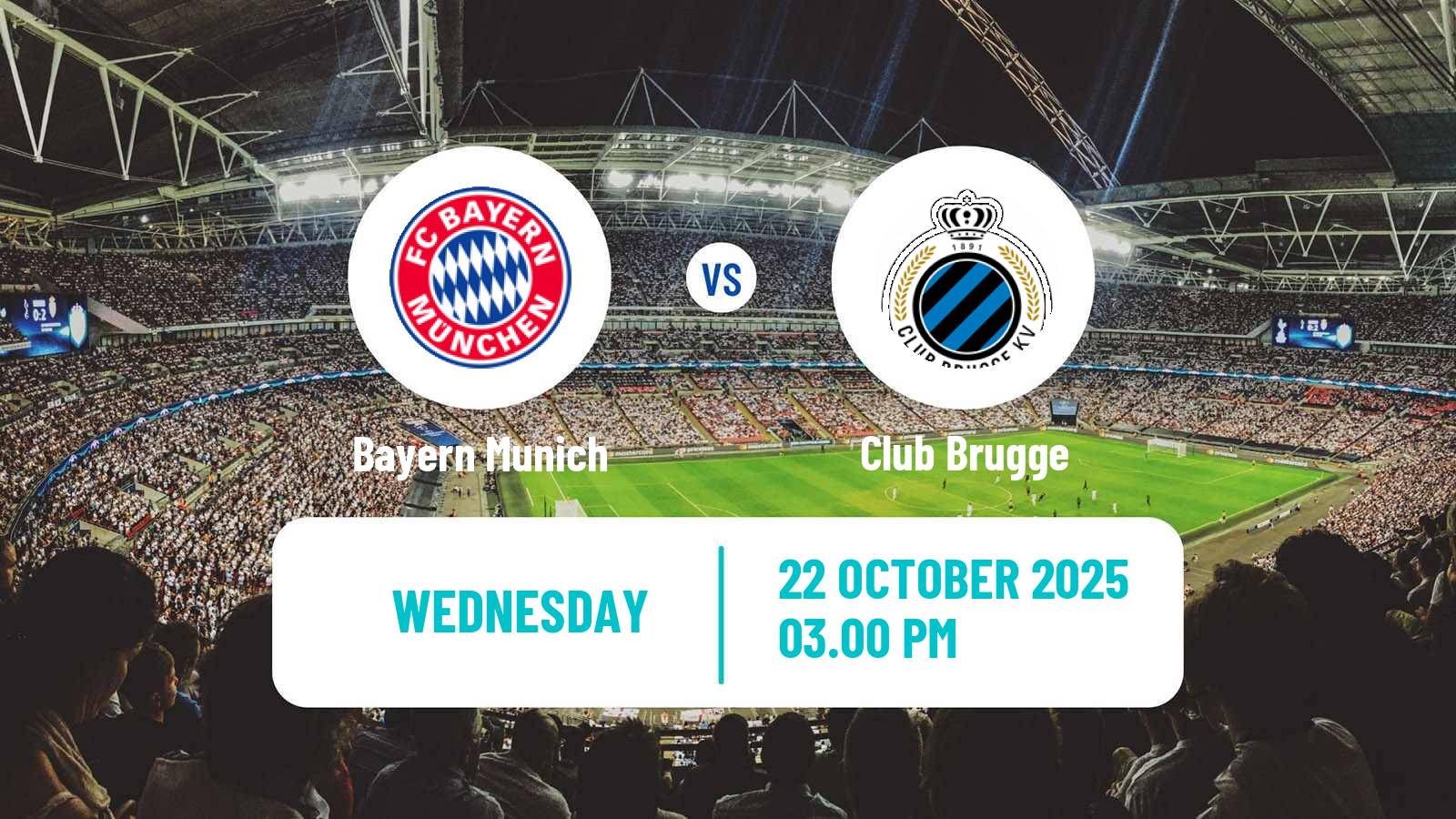 Football UEFA Champions League Bayern Munich - Club Brugge
