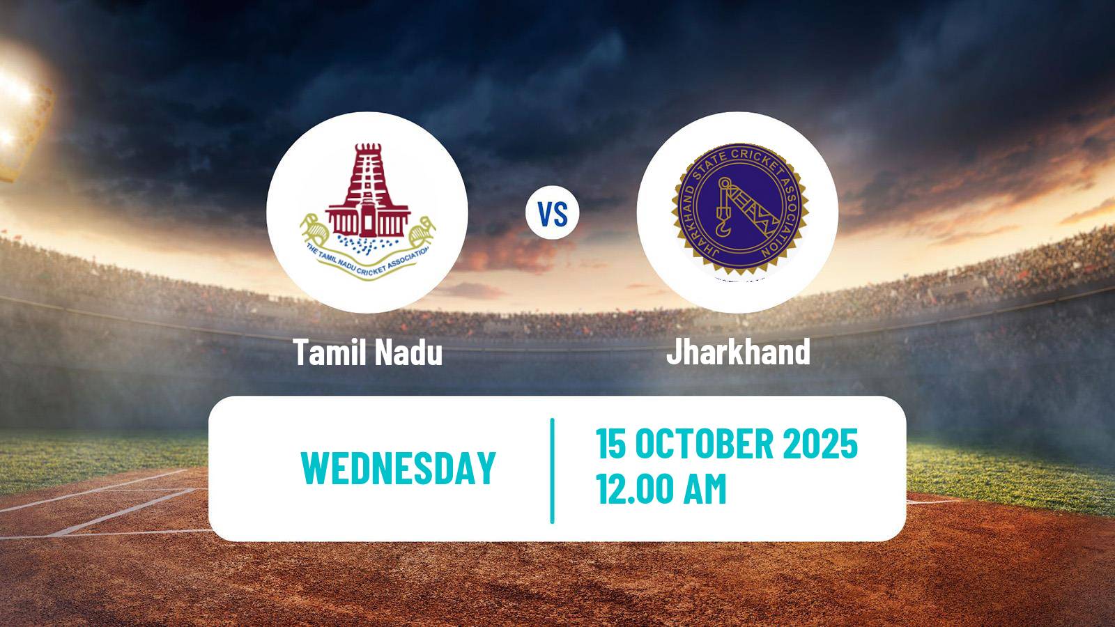 Cricket Ranji Trophy Tamil Nadu - Jharkhand