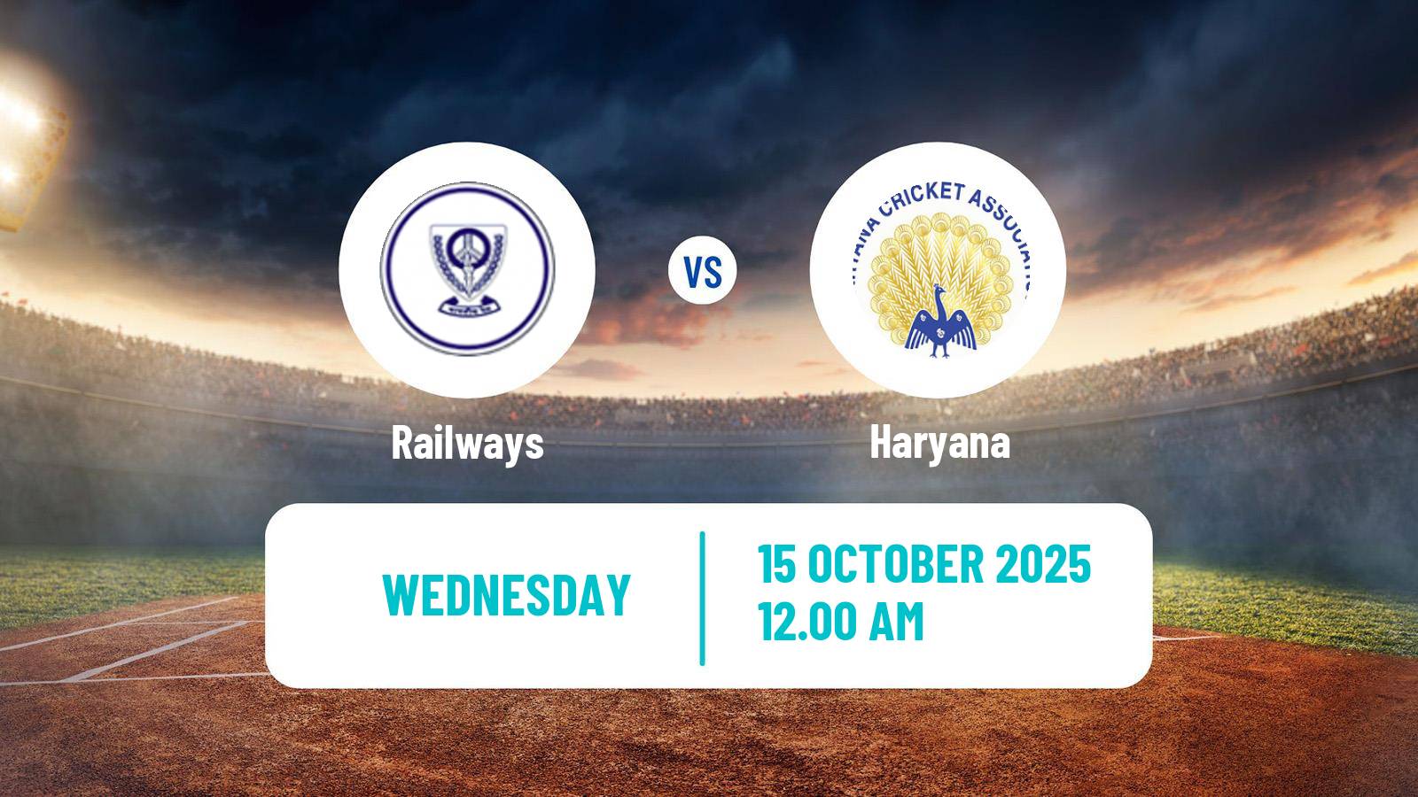 Cricket Ranji Trophy Railways - Haryana