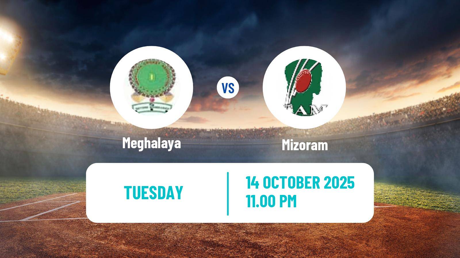 Cricket Ranji Trophy Meghalaya - Mizoram