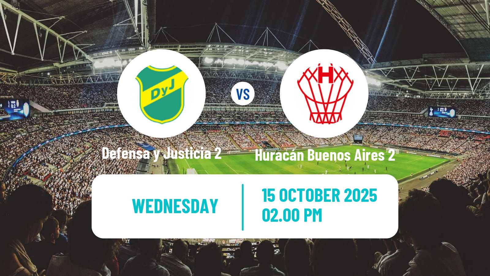 Football Argentinian Reserve League Defensa y Justicia 2 - Huracán Buenos Aires 2