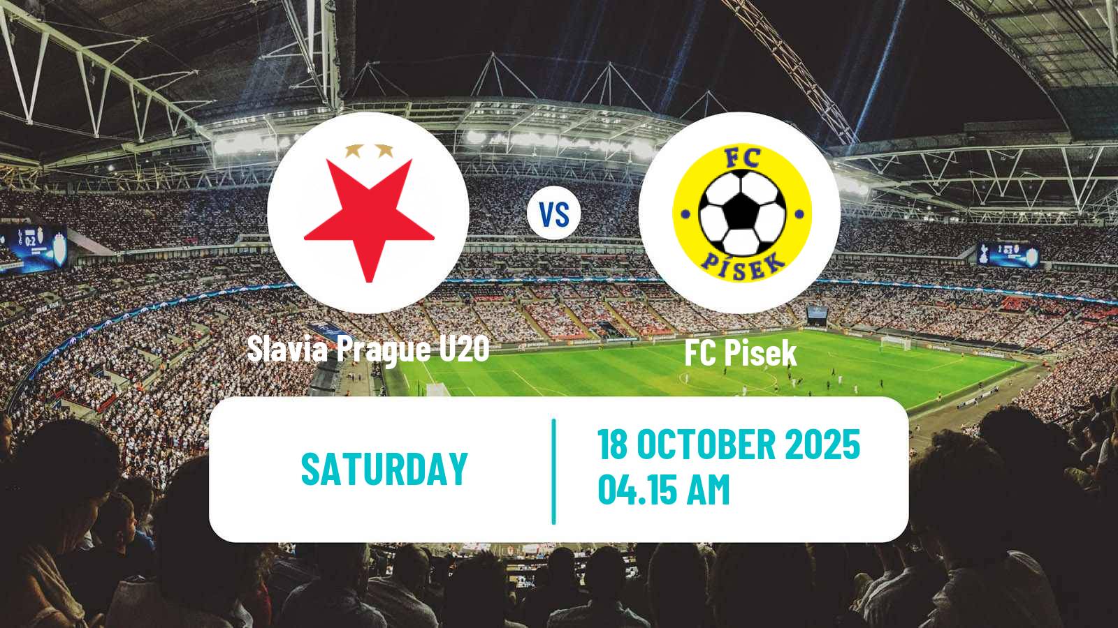 Football Czech CFL Group A Slavia Prague U20 - Pisek