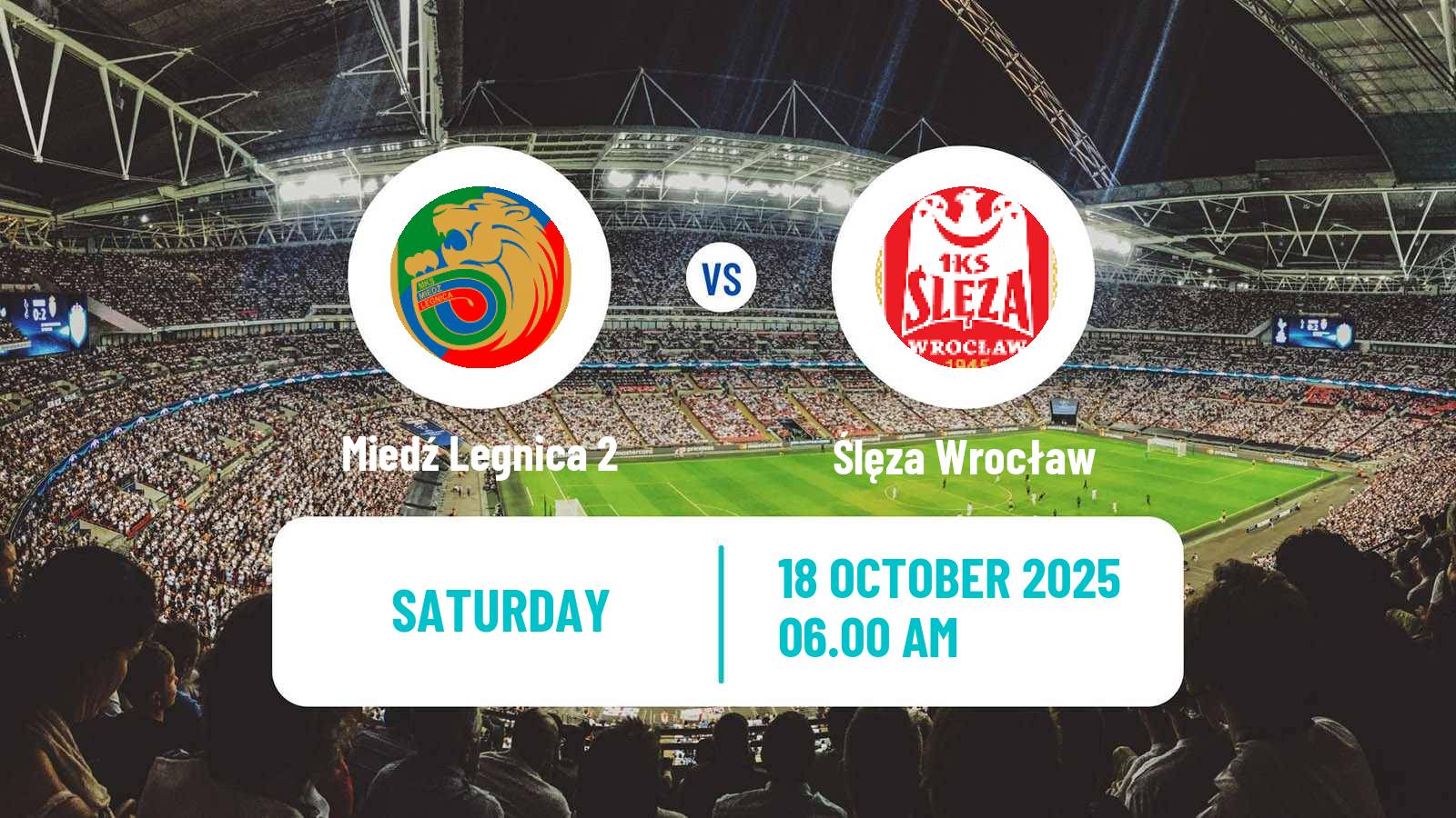 Football Polish Division 3 - Group III Miedź Legnica 2 - Ślęza Wrocław