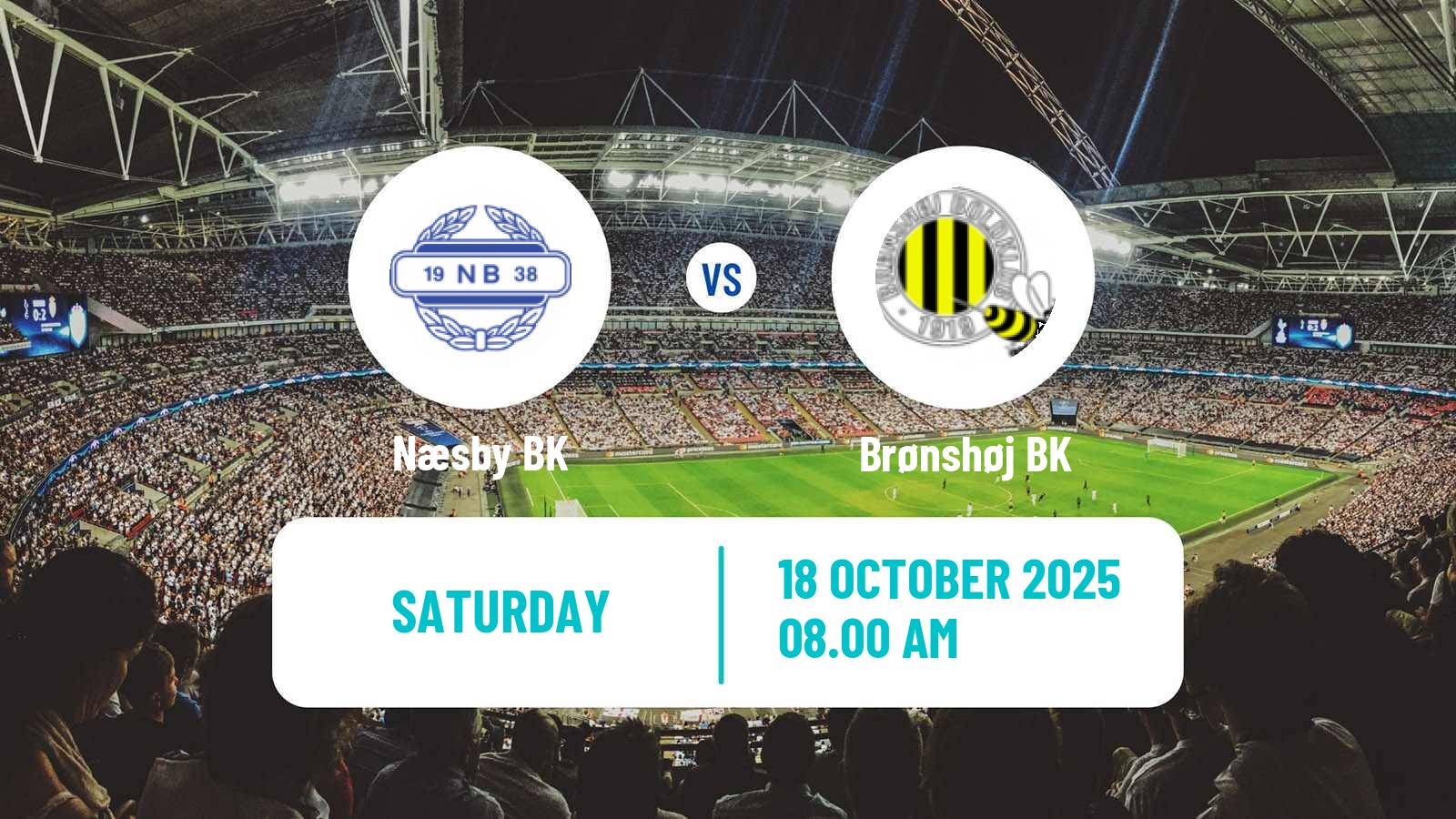 Football Danish 3 Division Næsby - Brønshøj BK