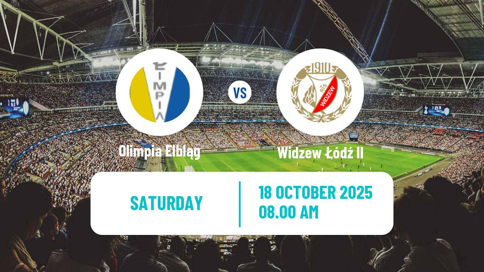 Football Polish Division 3 - Group I Olimpia Elbląg - Widzew Łódź II