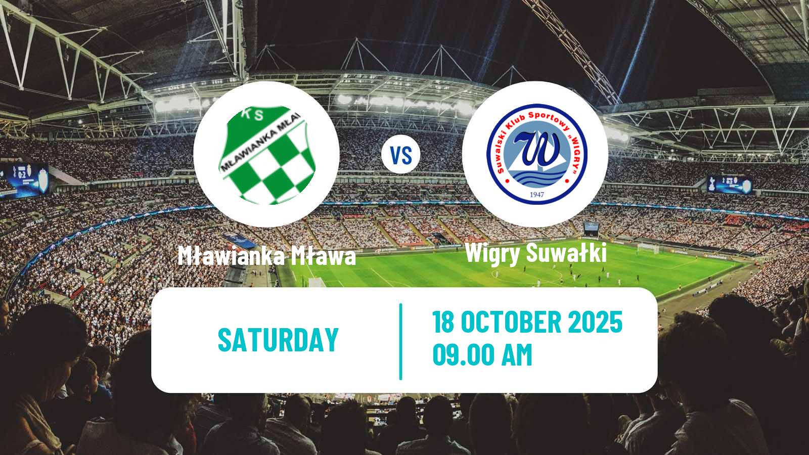 Football Polish Division 3 - Group I Mławianka Mława - Wigry Suwałki