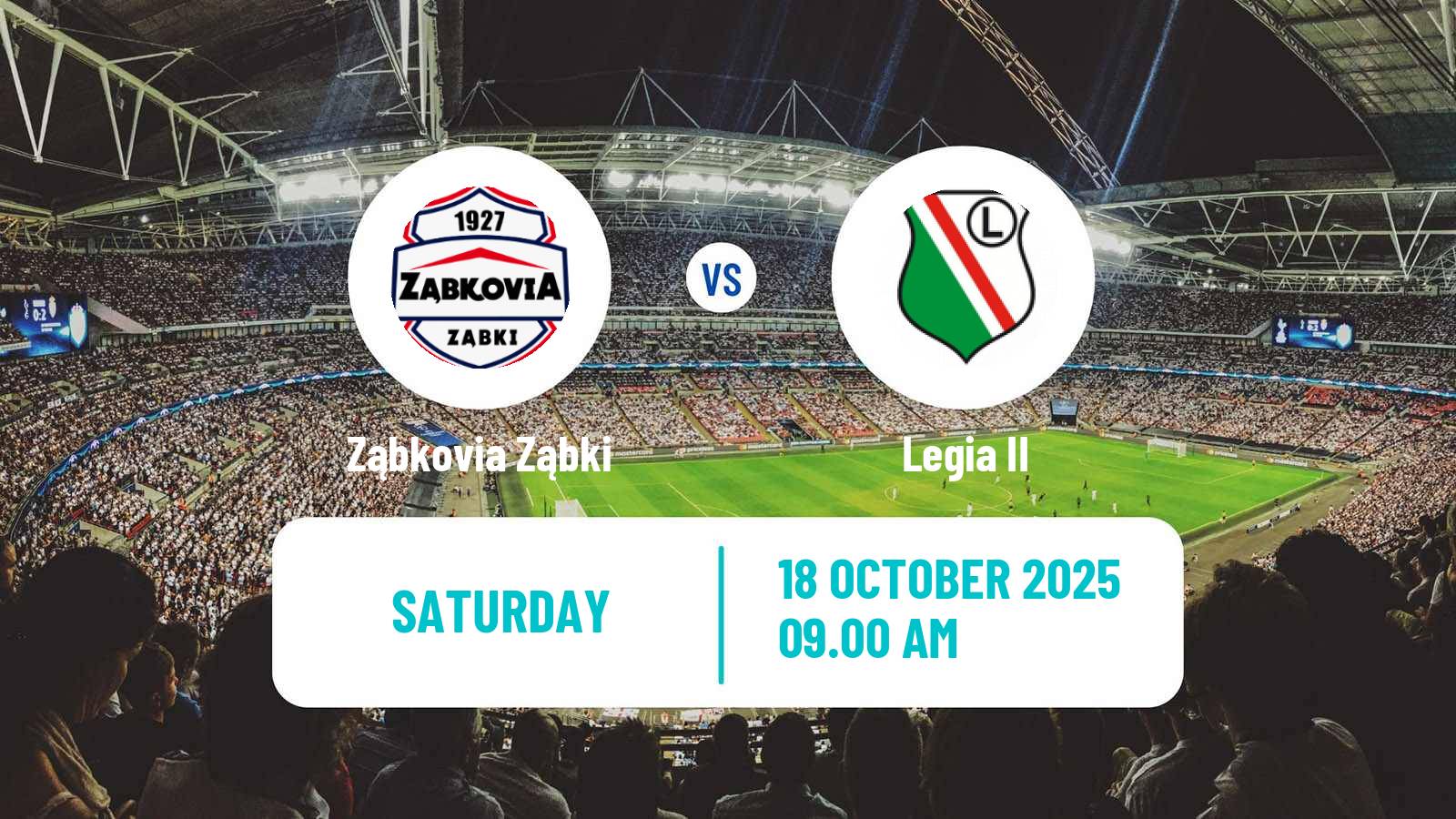 Football Polish Division 3 - Group I Ząbkovia Ząbki - Legia II