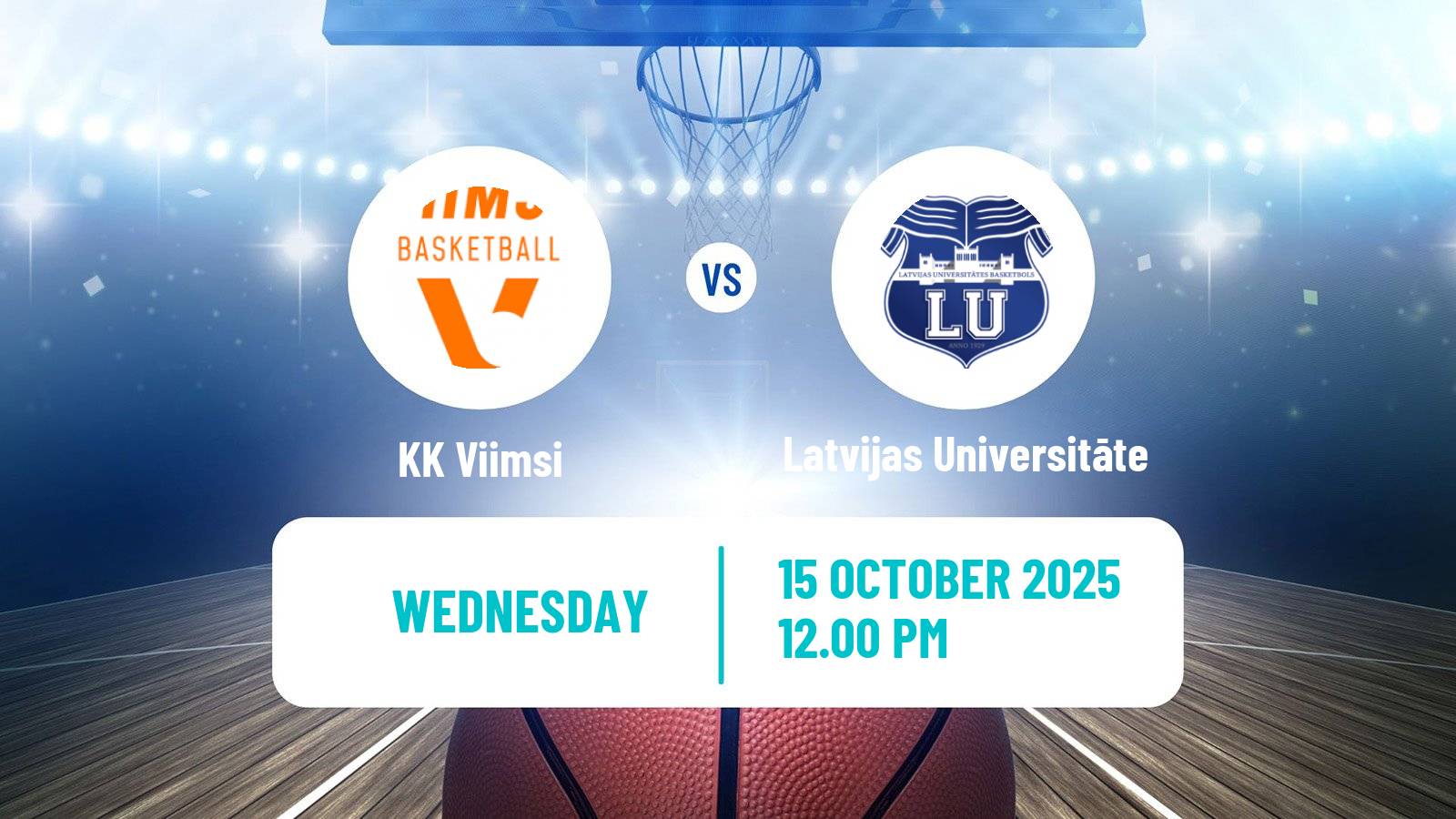 Basketball Estonian–Latvian Basketball League Viimsi - Latvijas Universitāte