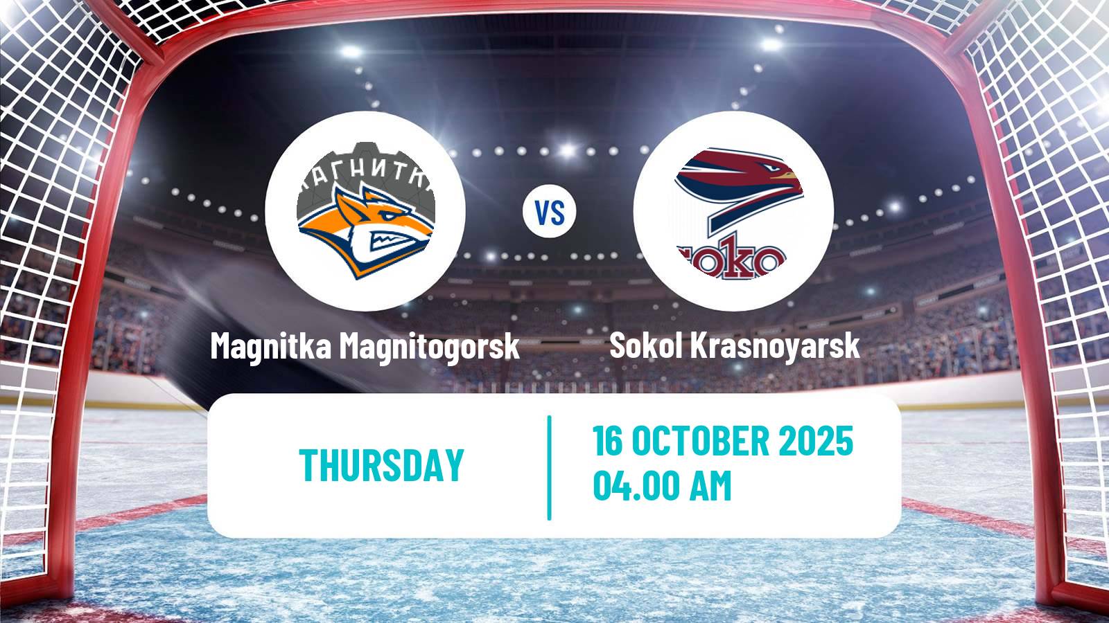 Hockey VHL Magnitka Magnitogorsk - Sokol Krasnoyarsk