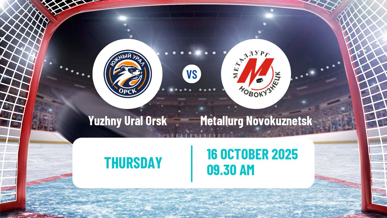 Hockey VHL Yuzhny Ural Orsk - Metallurg Novokuznetsk