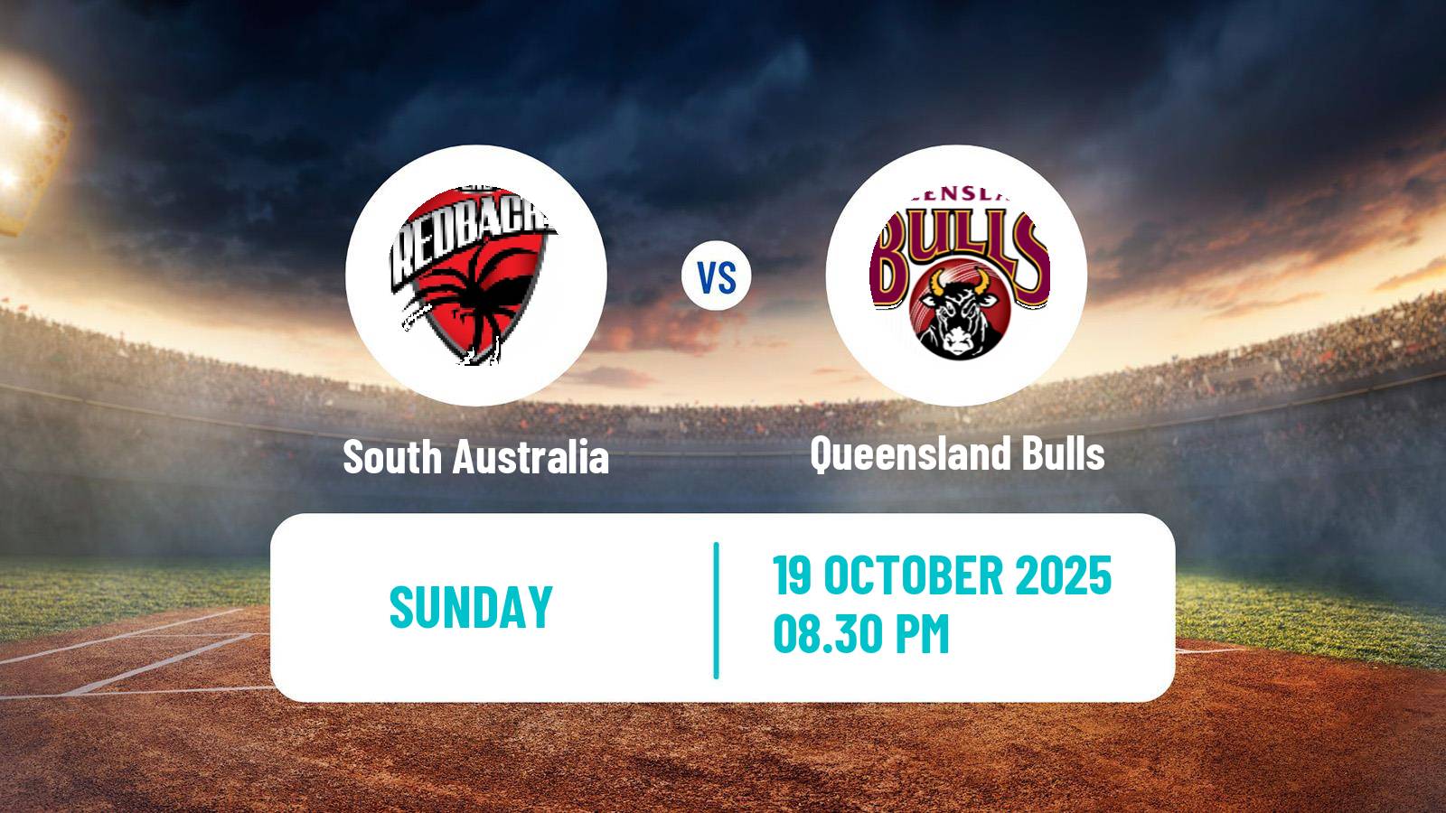 Cricket Australian One-Day Cup South Australia - Queensland Bulls
