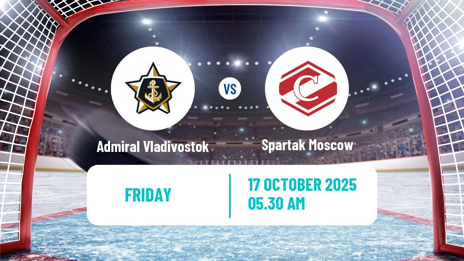 Hockey KHL Admiral Vladivostok - Spartak Moscow