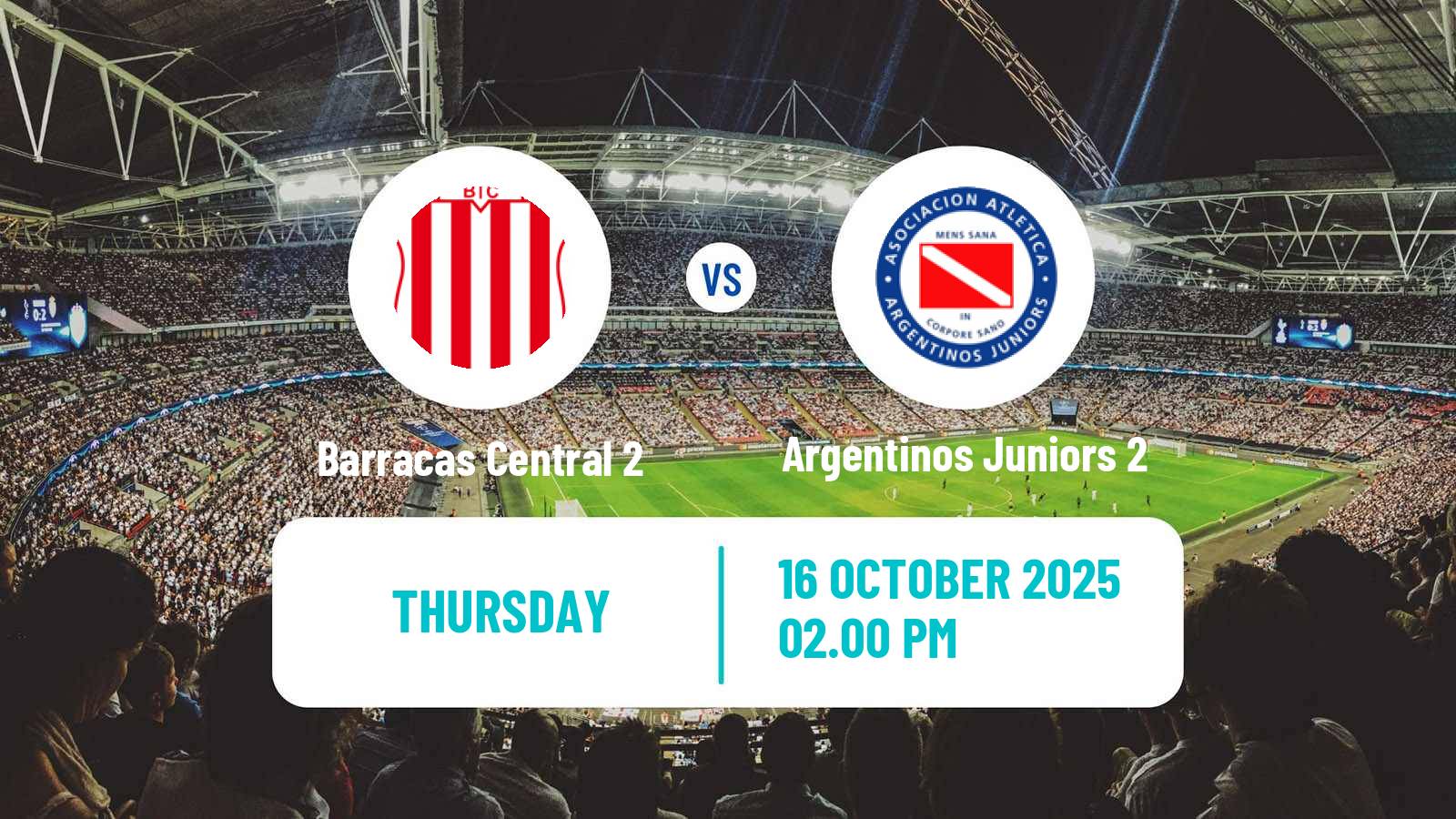 Football Argentinian Reserve League Barracas Central 2 - Argentinos Juniors 2