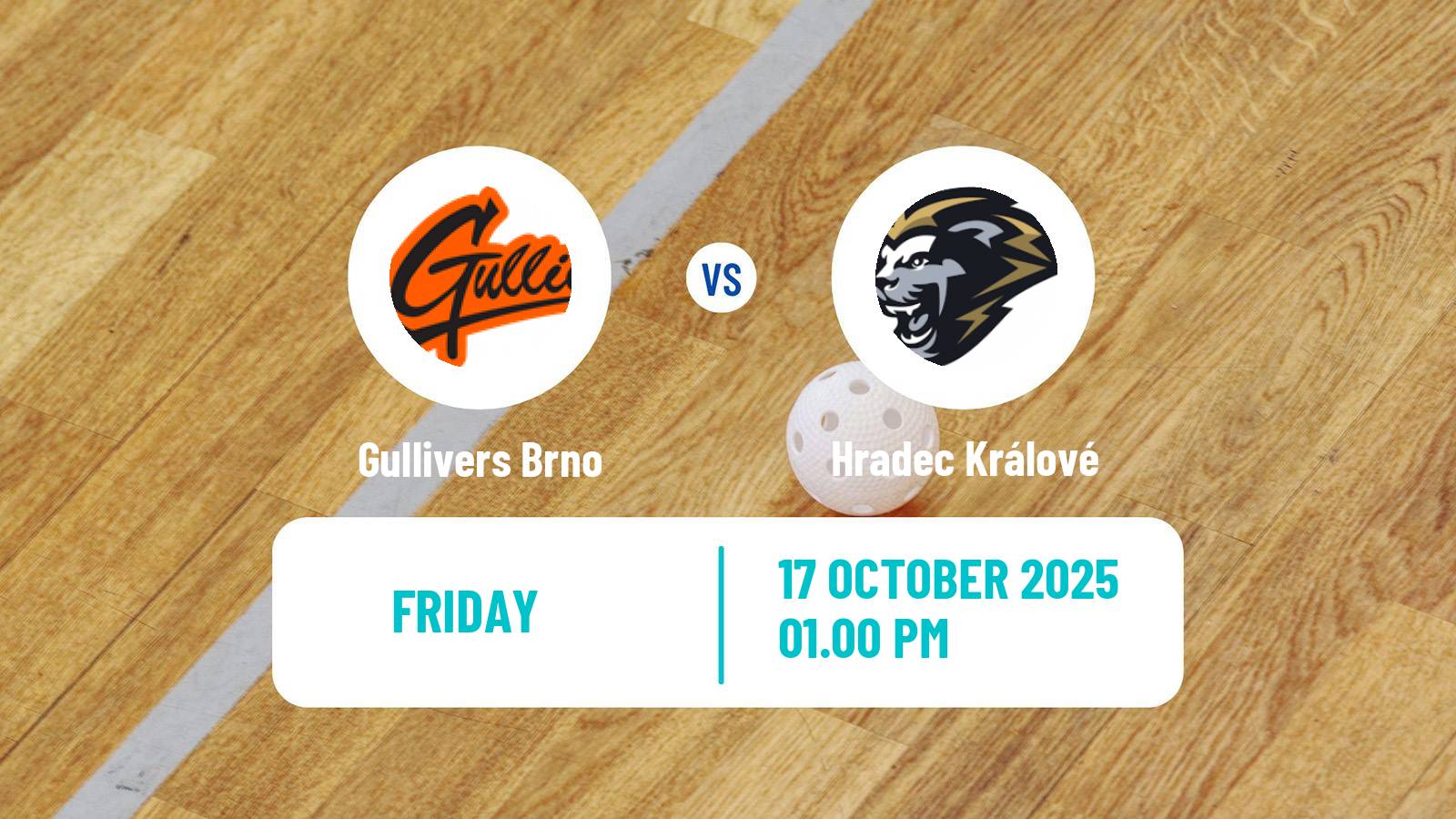 Floorball Czech 1 Liga Floorball Gullivers Brno - Hradec Králové