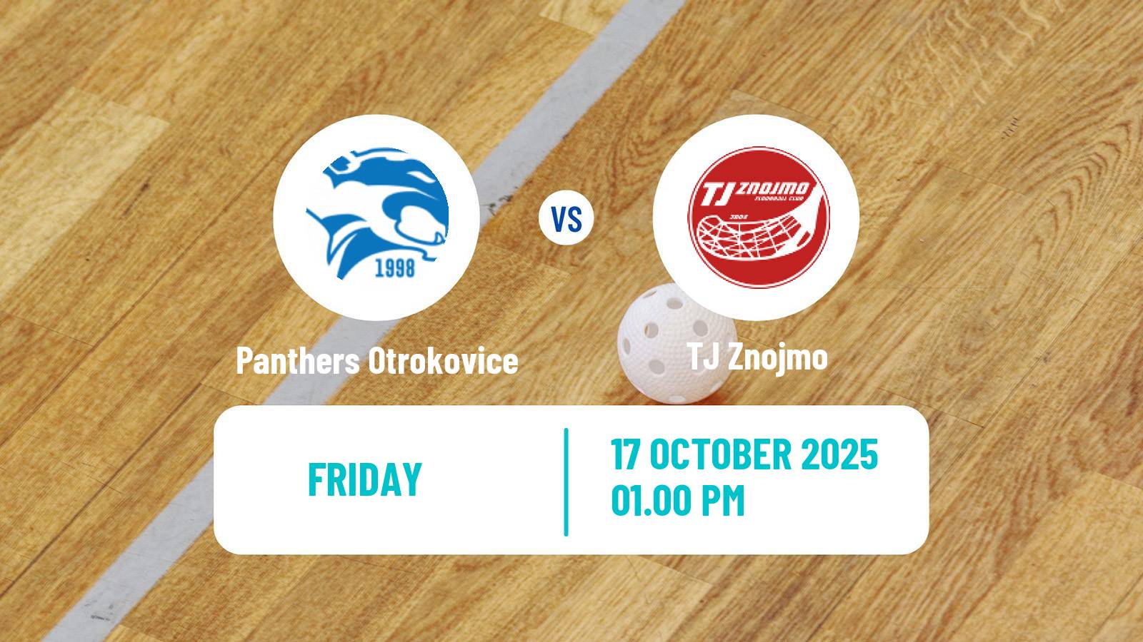 Floorball Czech 1 Liga Floorball Panthers Otrokovice - Znojmo