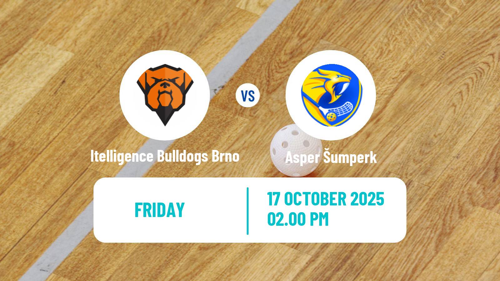 Floorball Czech 1 Liga Floorball Itelligence Bulldogs Brno - Asper Šumperk