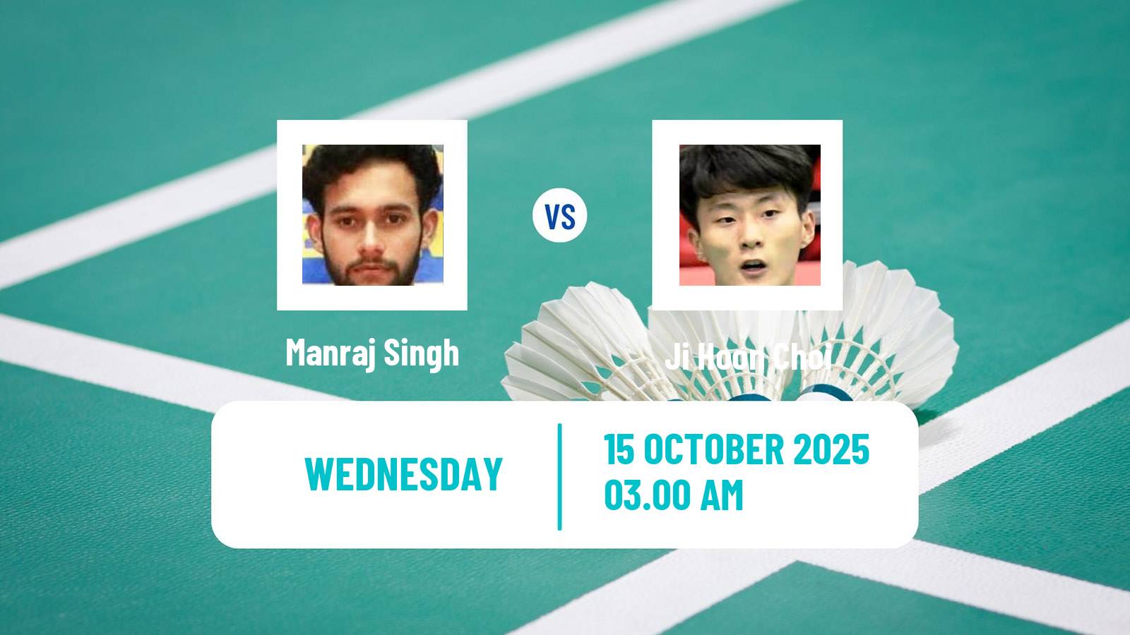Badminton BWF World Tour Kl Masters Malaysia Super 100 Men Manraj Singh - Ji Hoon Choi
