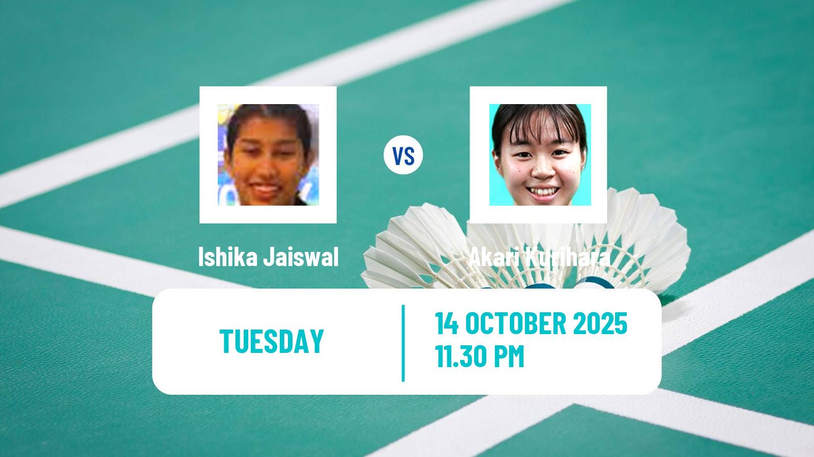 Badminton BWF World Tour Kl Masters Malaysia Super 100 Women Ishika Jaiswal - Akari Kurihara