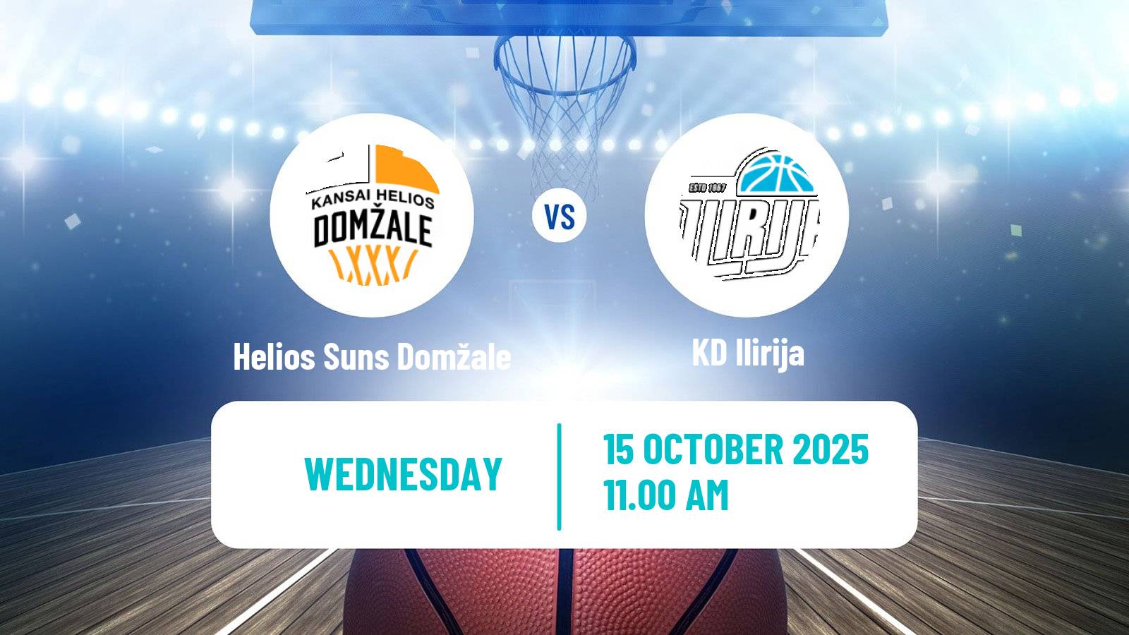 Basketball Slovenian Liga Basketball Helios Suns Domžale - Ilirija