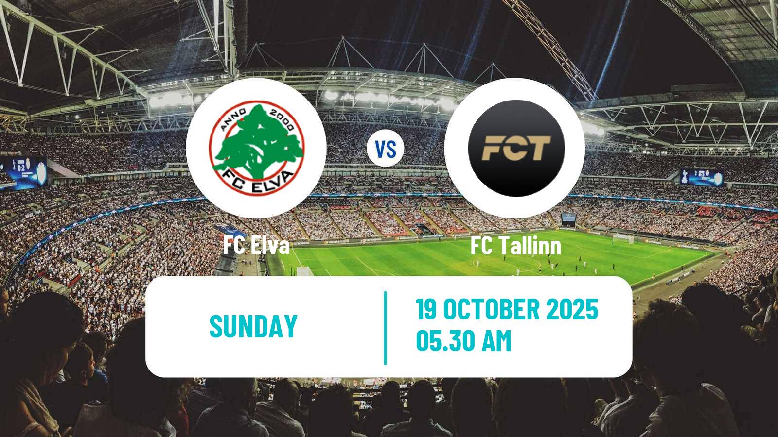 Football Estonian Esiliiga Elva - FC Tallinn