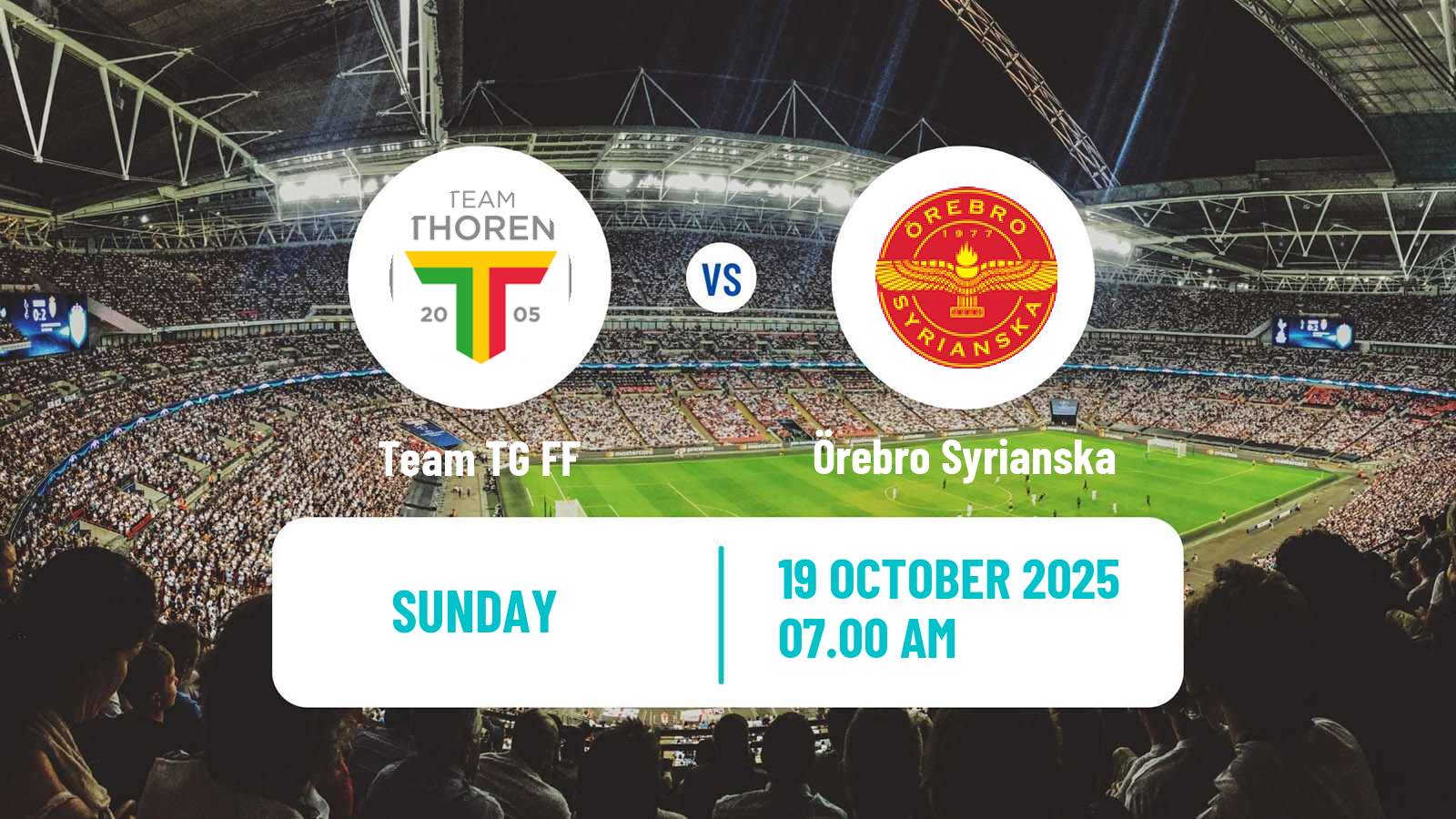 Football Swedish Division 1 Norra Team TG - Örebro Syrianska