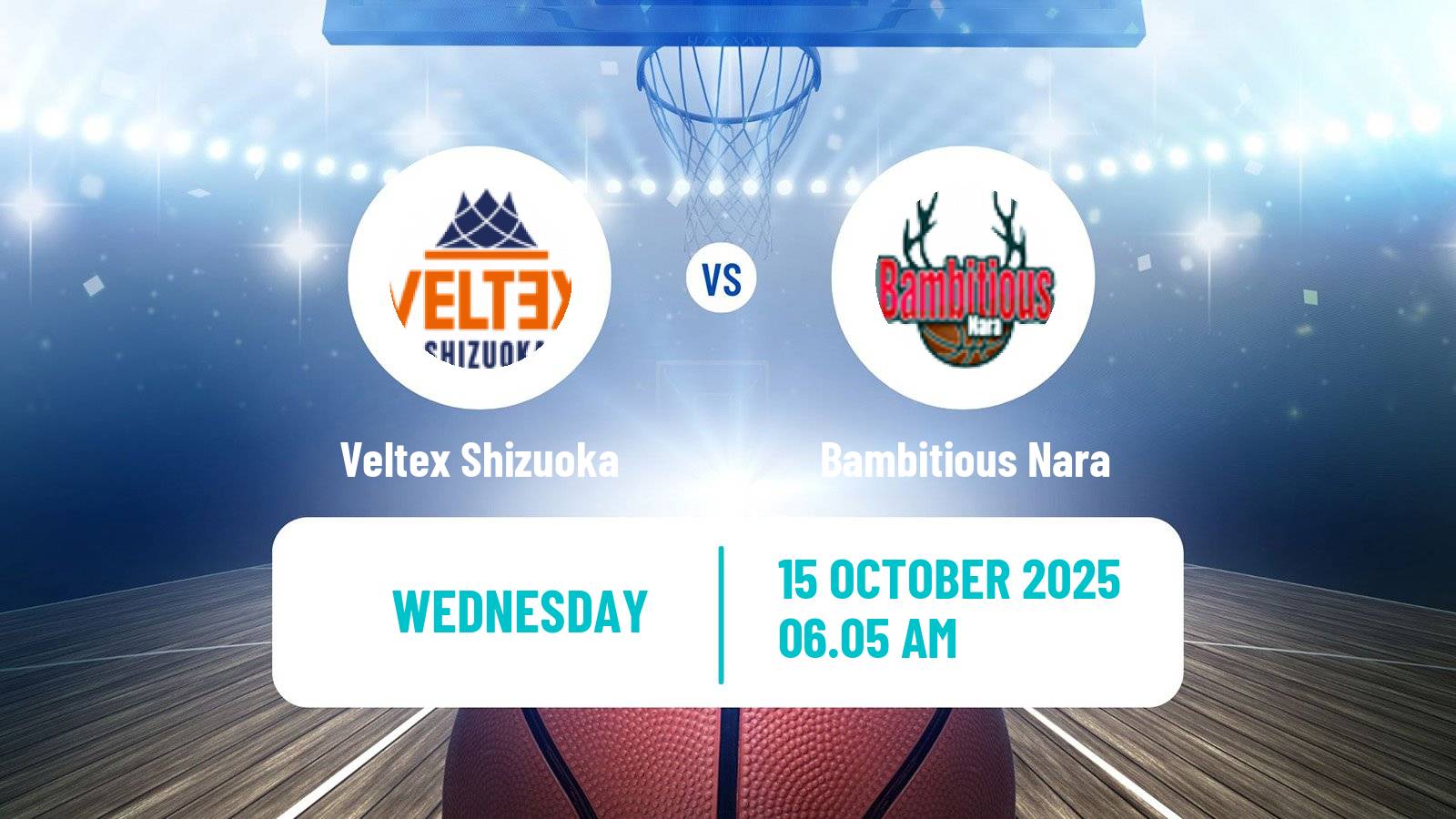 Basketball Japan B2 League Basketball Veltex Shizuoka - Bambitious Nara