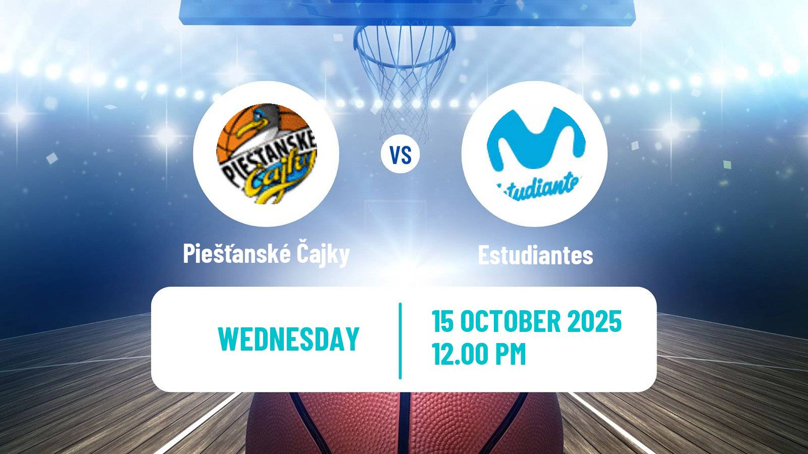 Basketball Eurocup Women Piešťanské Čajky - Estudiantes