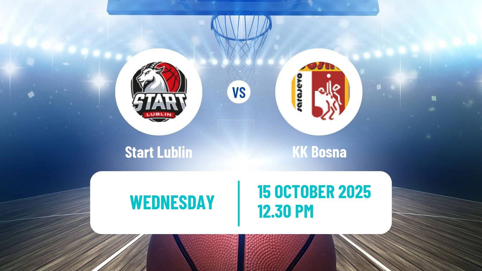 Basketball FIBA Europe Cup Start Lublin - Bosna