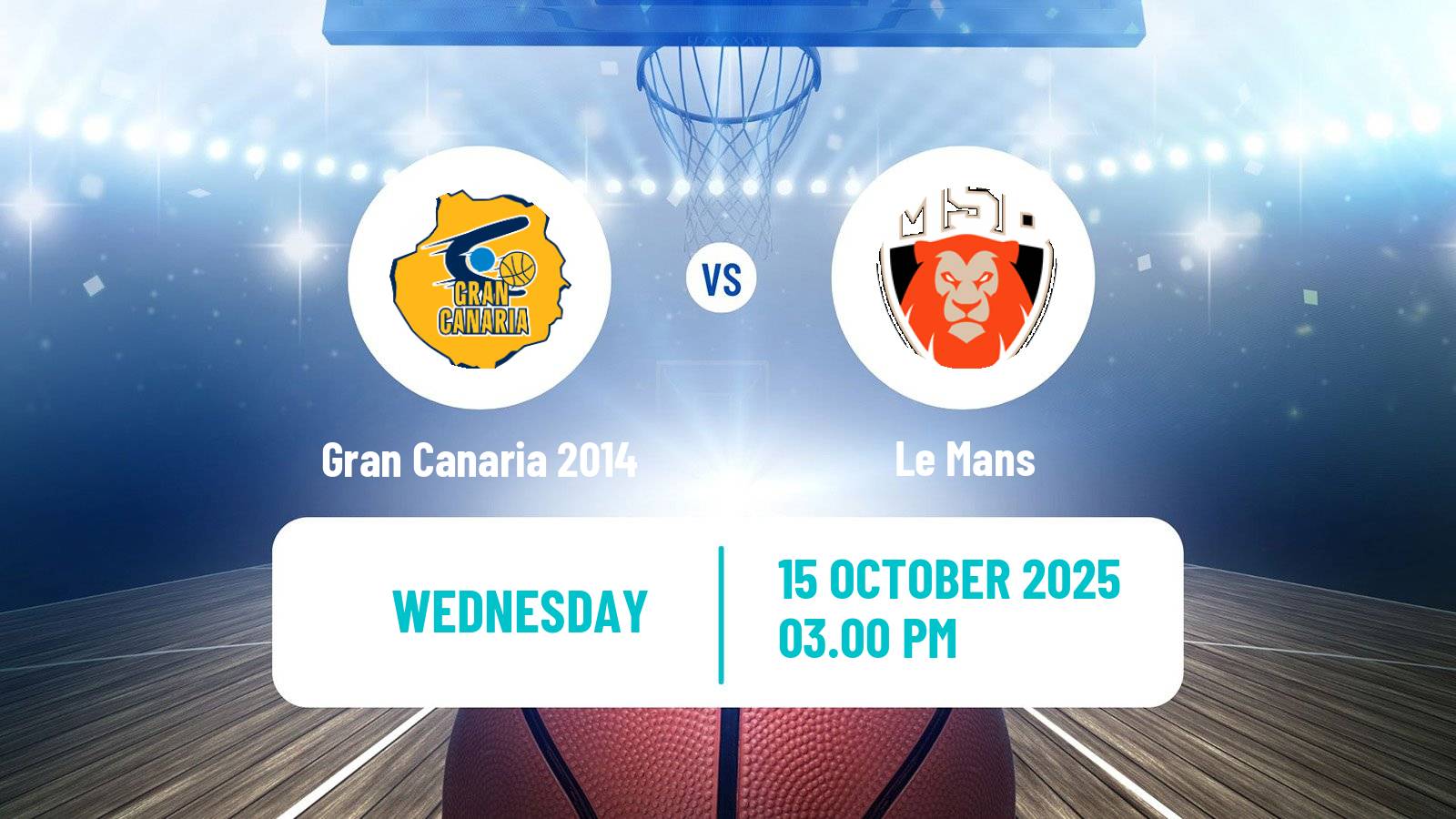Basketball Champions League Basketball Gran Canaria 2014 - Le Mans