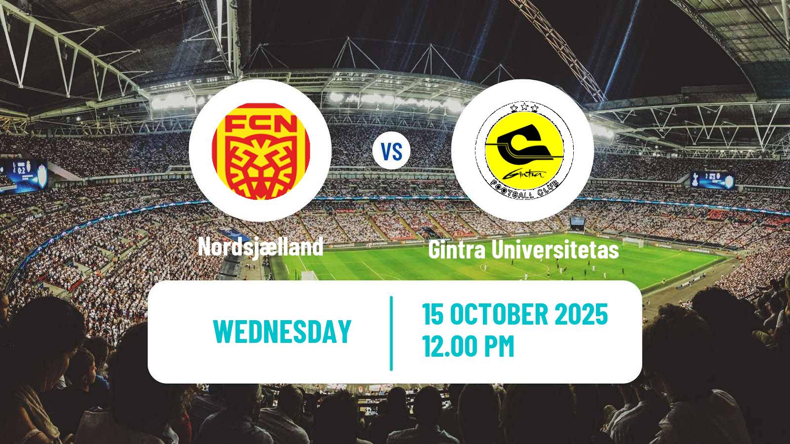 Soccer UEFA Europa Cup Women Nordsjælland - Gintra Universitetas