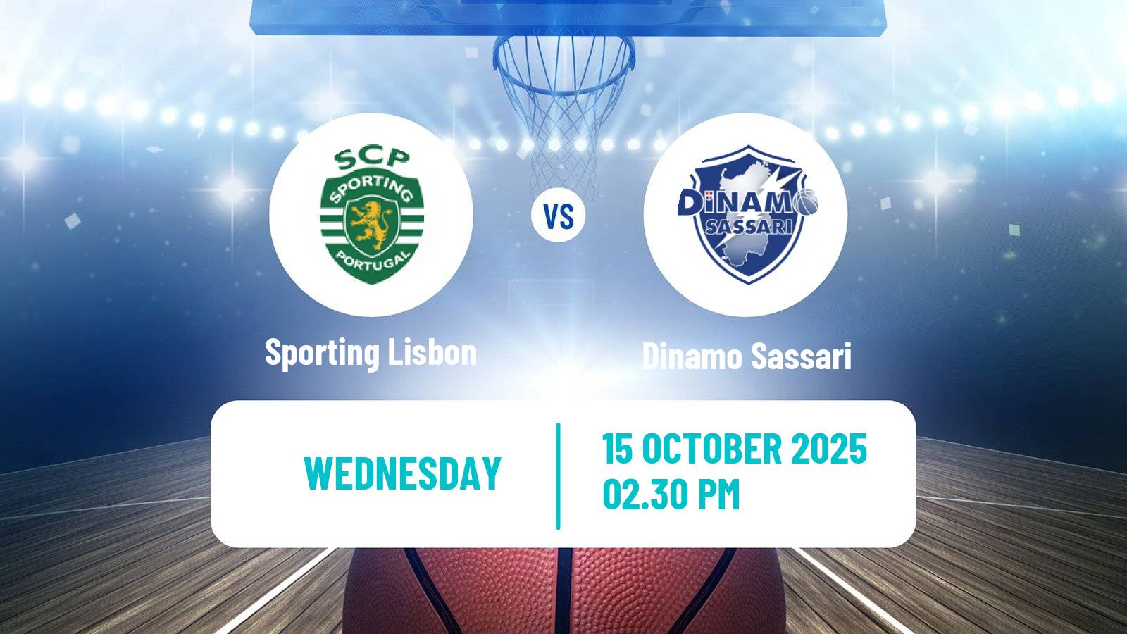Basketball FIBA Europe Cup Sporting Lisbon - Dinamo Sassari