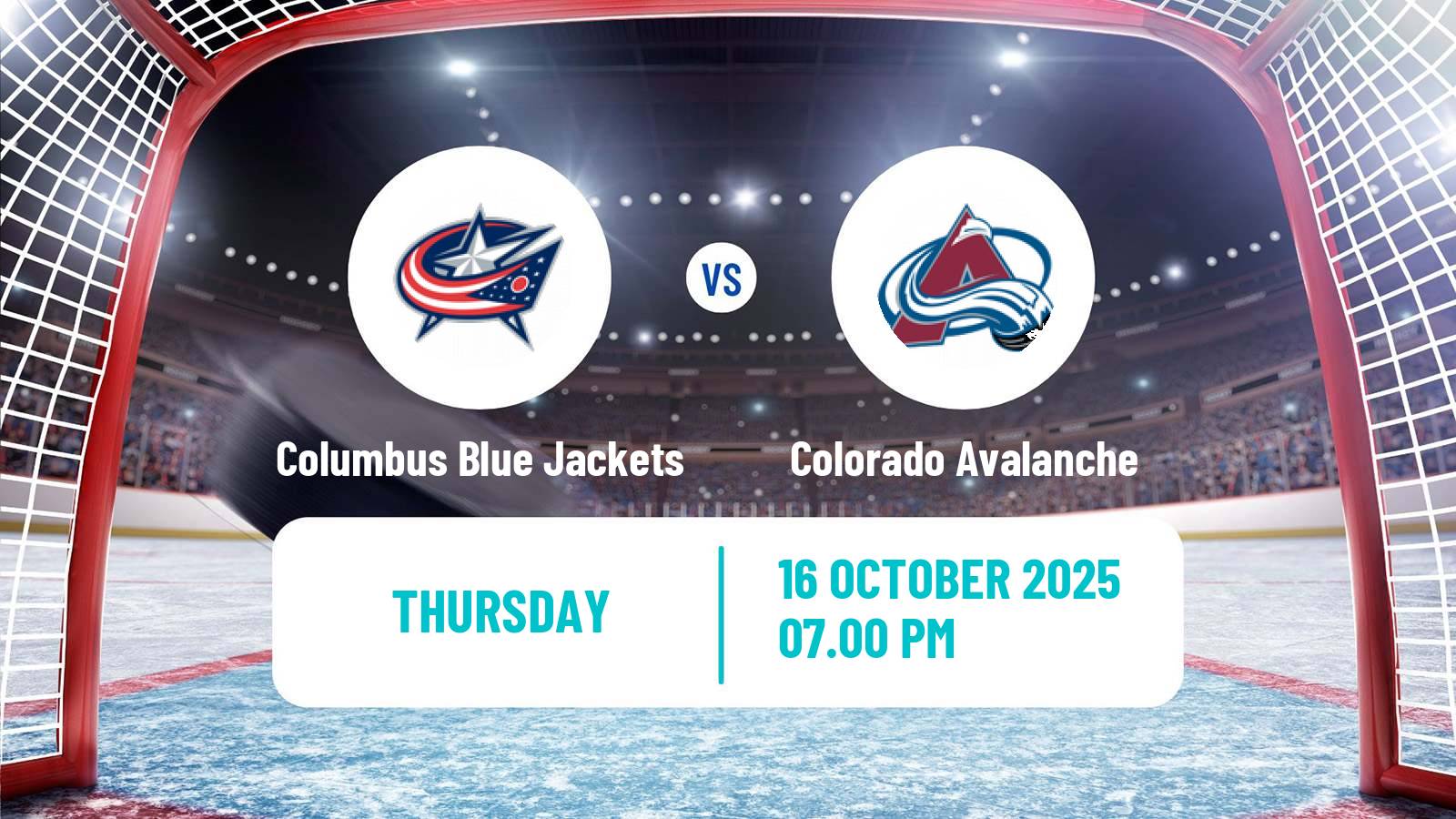 Hockey NHL Columbus Blue Jackets - Colorado Avalanche
