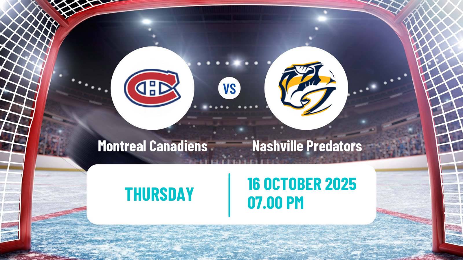 Hockey NHL Montreal Canadiens - Nashville Predators