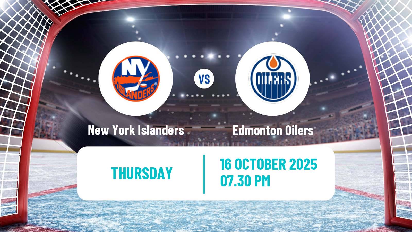 Hockey NHL New York Islanders - Edmonton Oilers