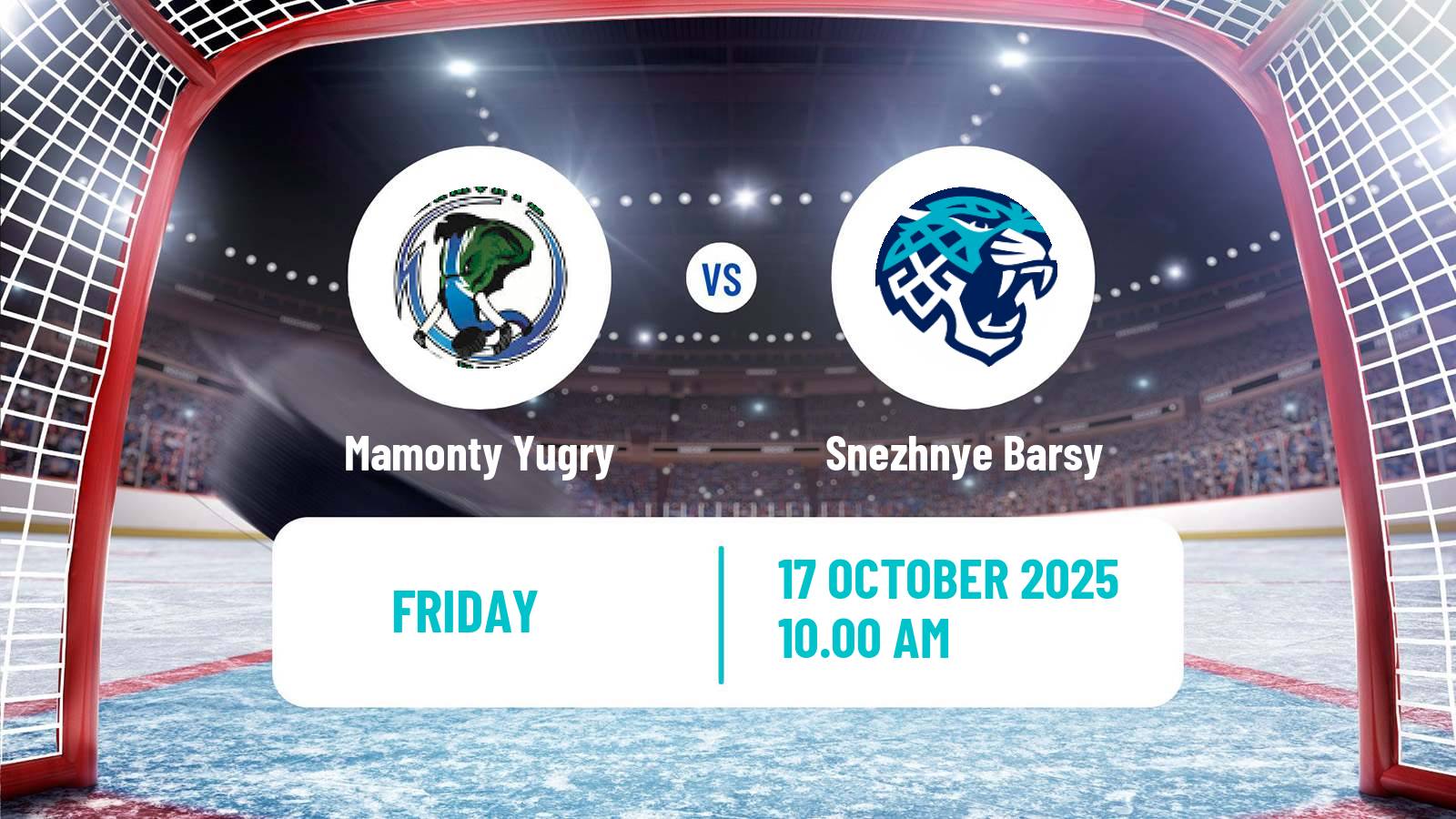Hockey MHL Mamonty Yugry - Snezhnye Barsy