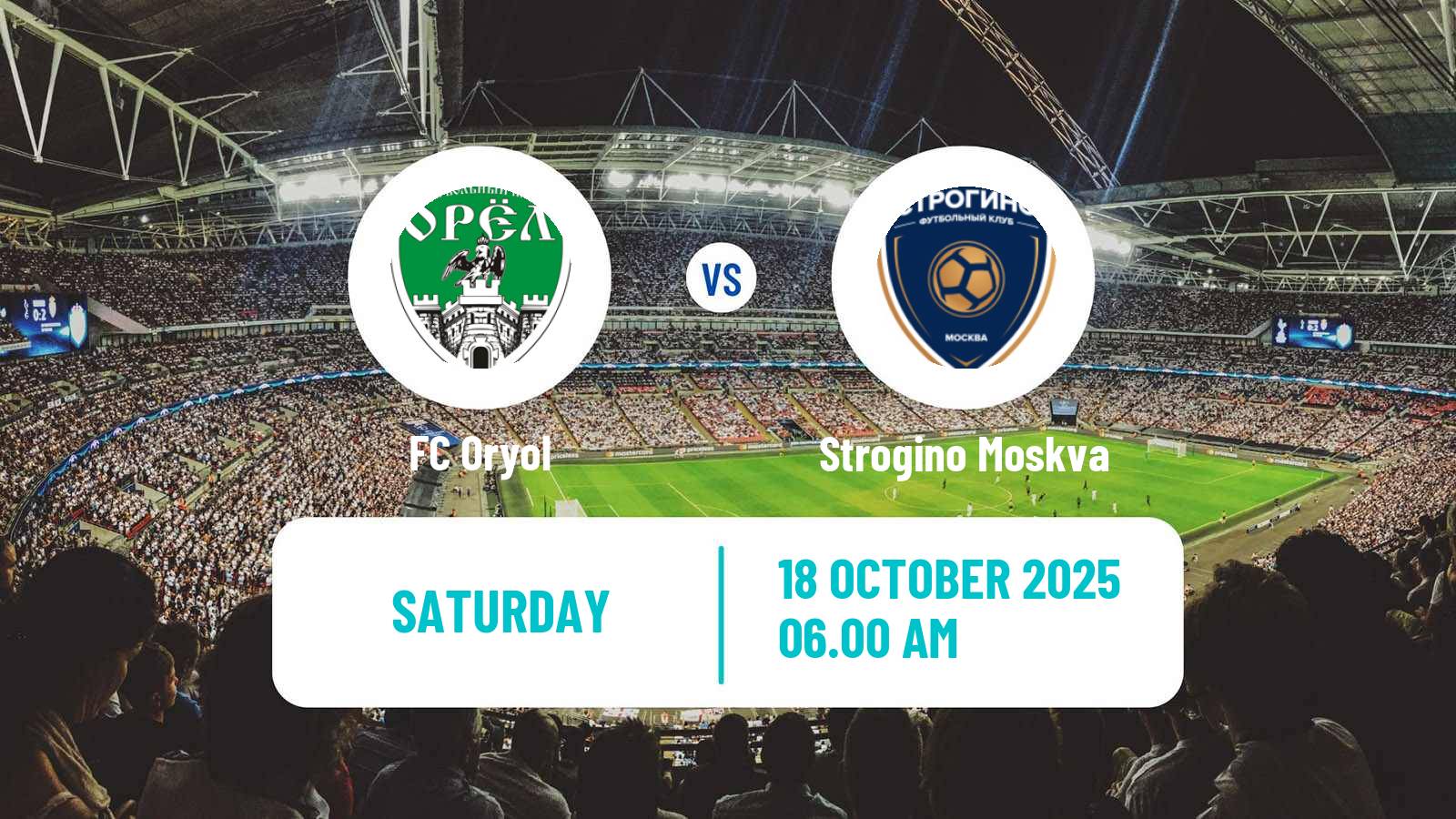 Football FNL 2 Division B Group 3 Oryol - Strogino Moskva
