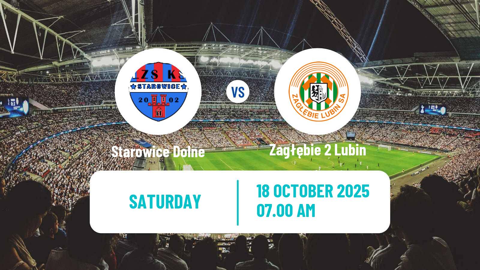 Football Polish Division 3 - Group III Starowice Dolne - Zagłębie 2 Lubin