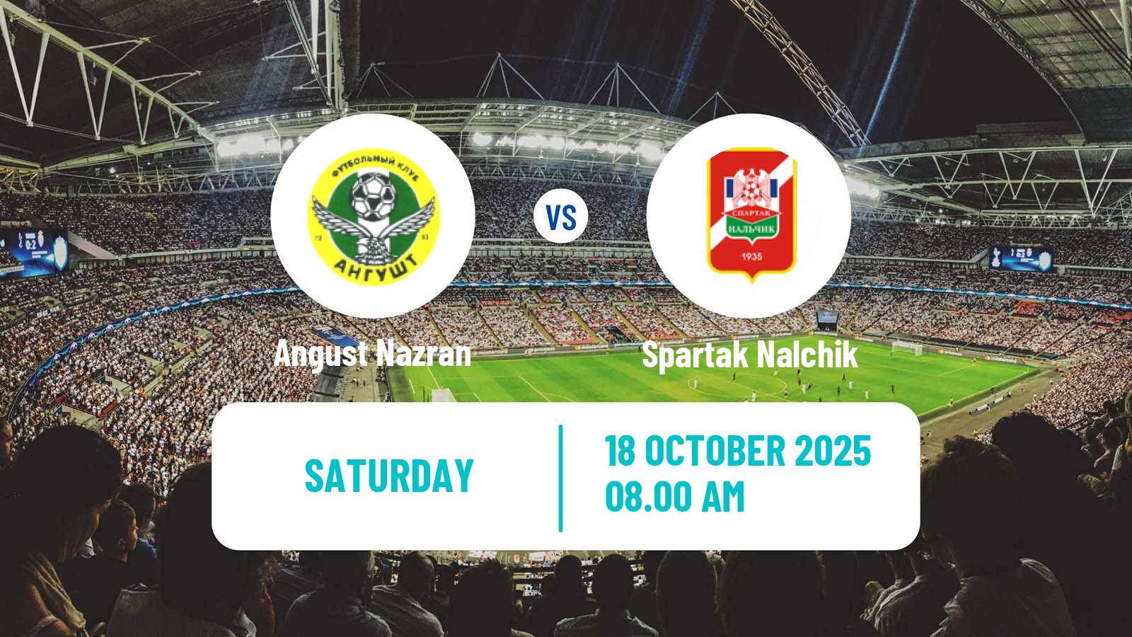 Football FNL 2 Division B Group 1 Angust Nazran - Spartak Nalchik