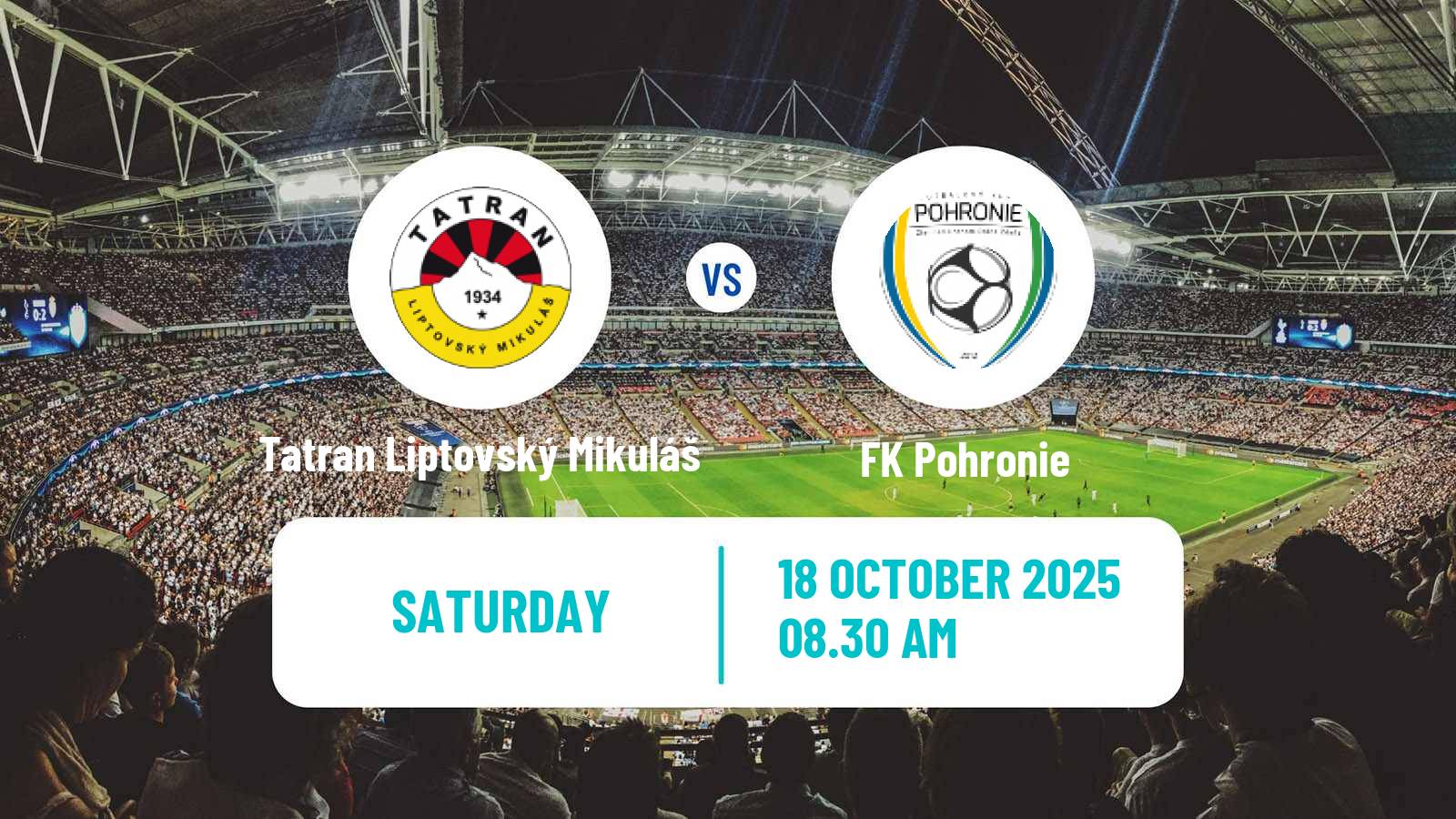 Football Slovak 2 Liga Tatran Liptovský Mikuláš - Pohronie