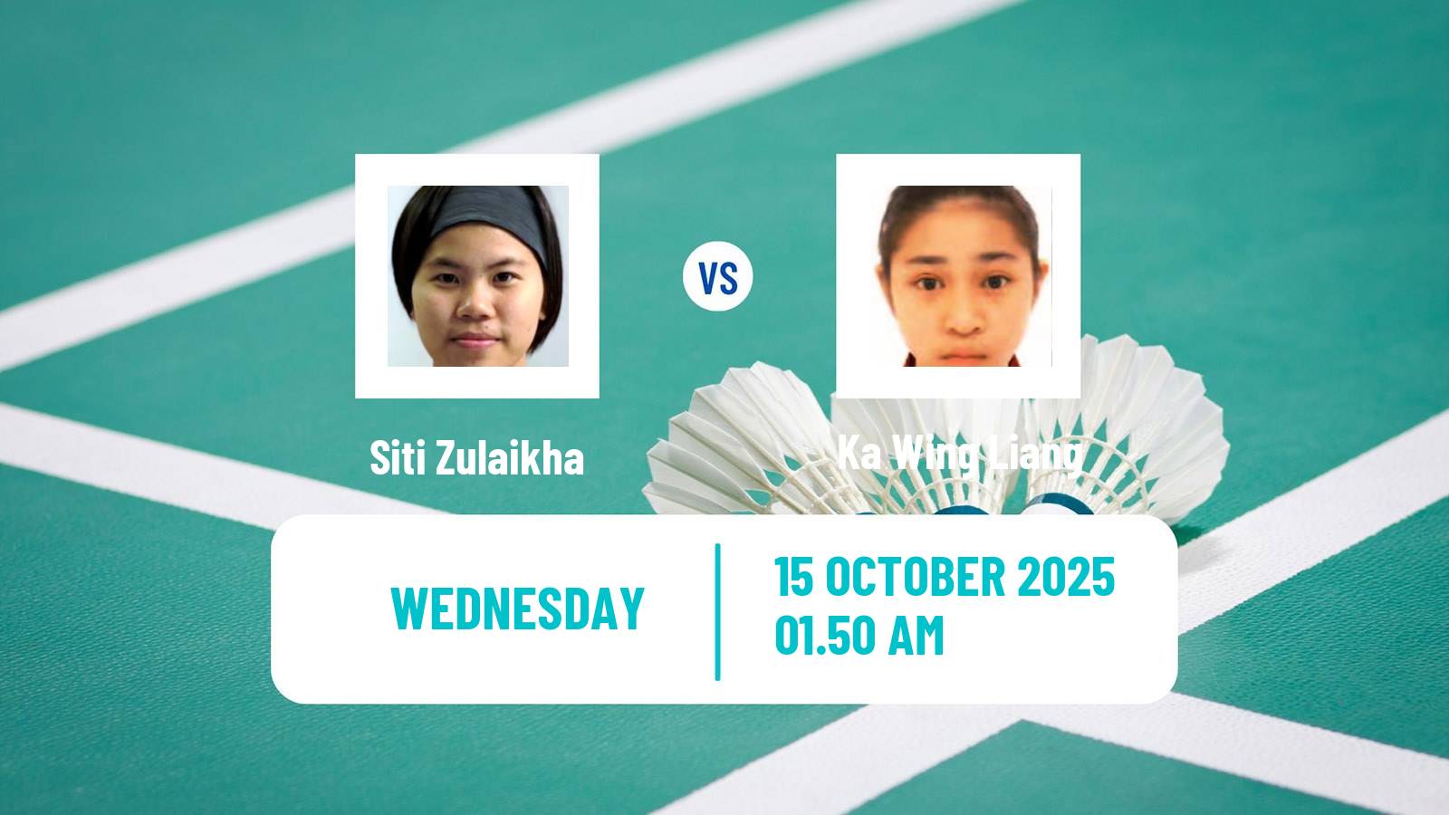 Badminton BWF World Tour Kl Masters Malaysia Super 100 Women Siti Zulaikha - Ka Wing Liang