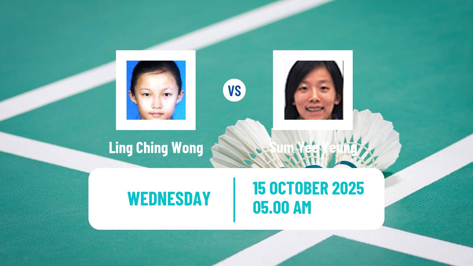 Badminton BWF World Tour Kl Masters Malaysia Super 100 Women Ling Ching Wong - Sum Yee Yeung