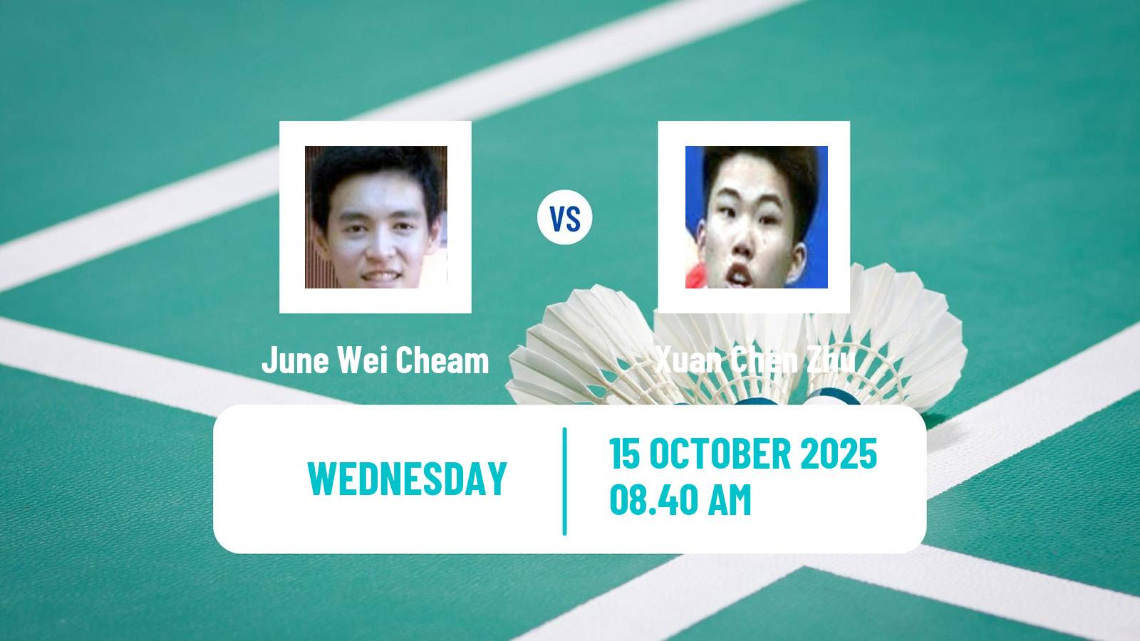 Badminton BWF World Tour Kl Masters Malaysia Super 100 Men June Wei Cheam - Xuan Chen Zhu