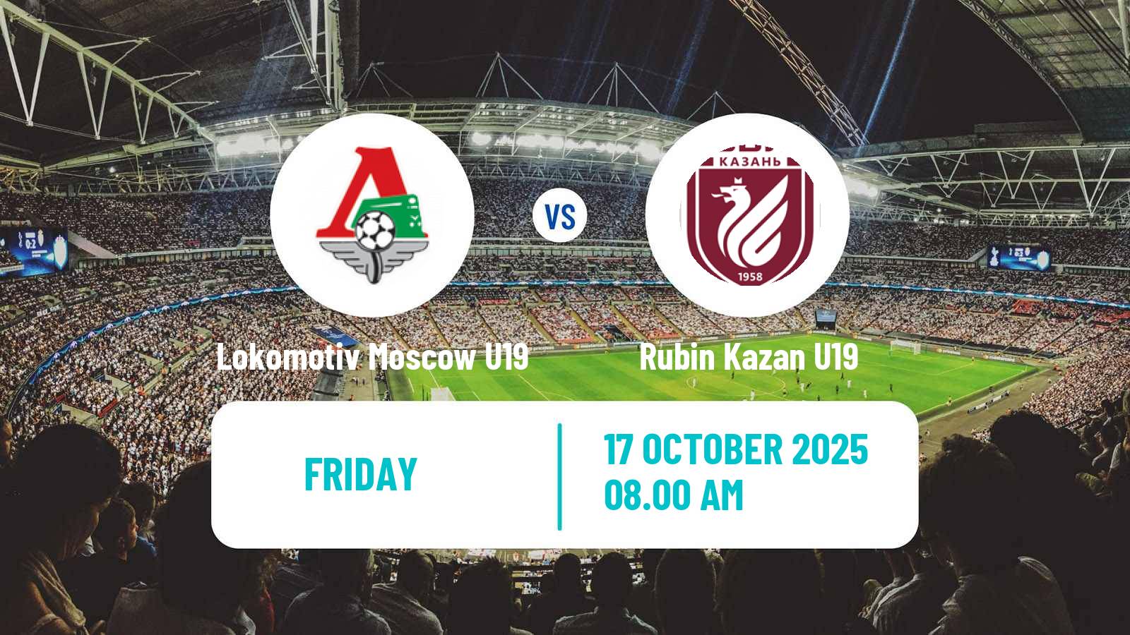 Football Russian Youth League Lokomotiv Moscow U19 - Rubin Kazan U19