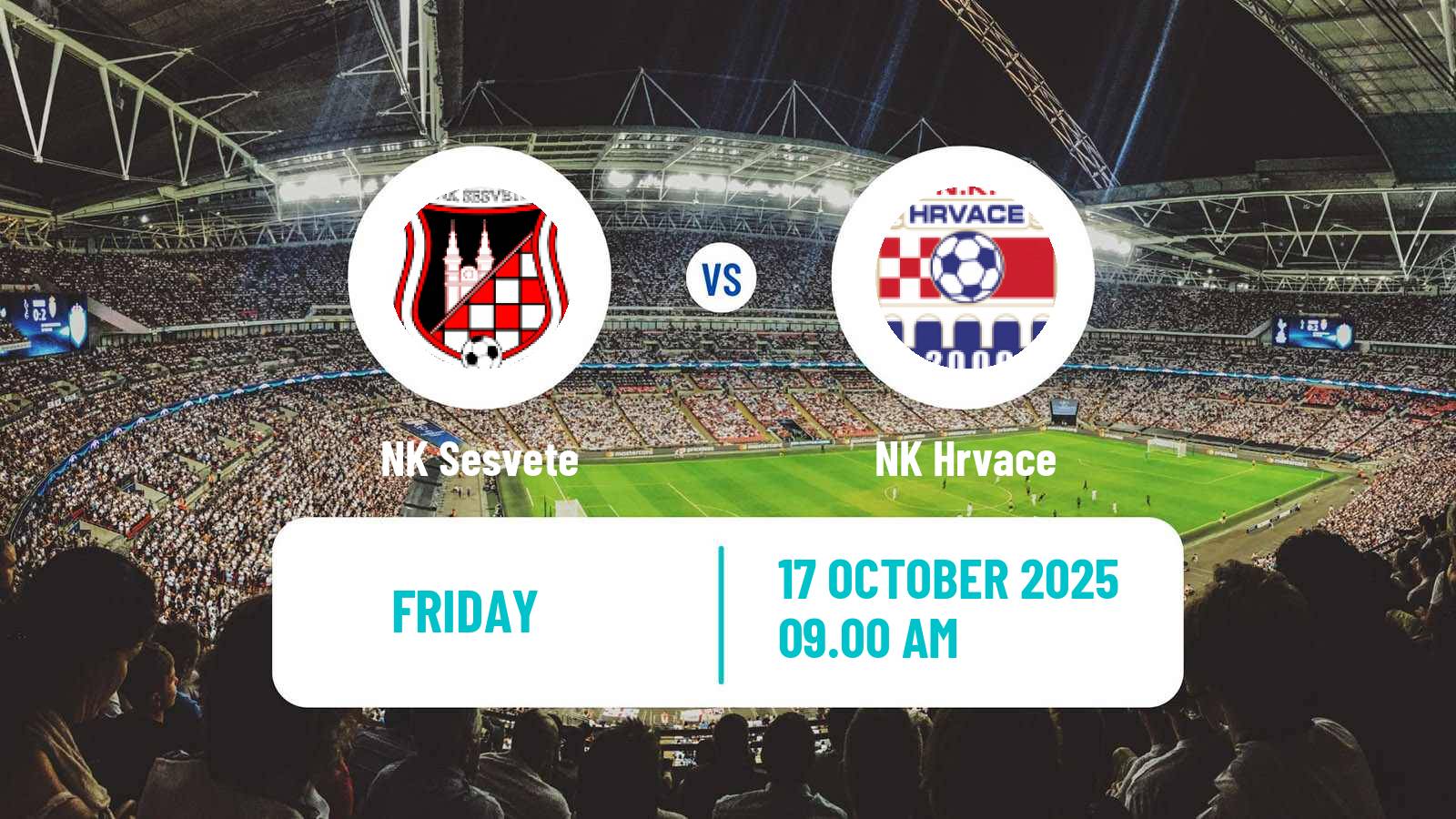 Football Croatian Prva NL Sesvete - Hrvace