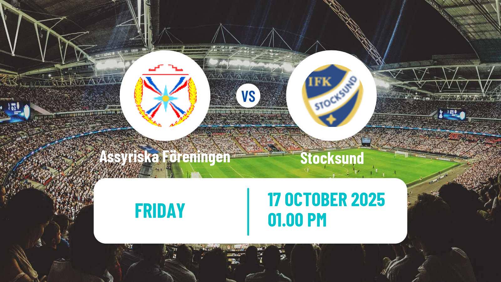 Football Swedish Division 1 Norra Assyriska Föreningen - Stocksund