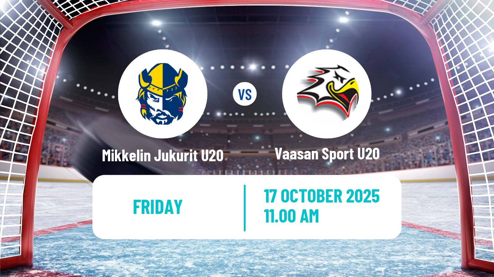 Hockey Finnish SM-sarja U20 Mikkelin Jukurit U20 - Vaasan Sport U20