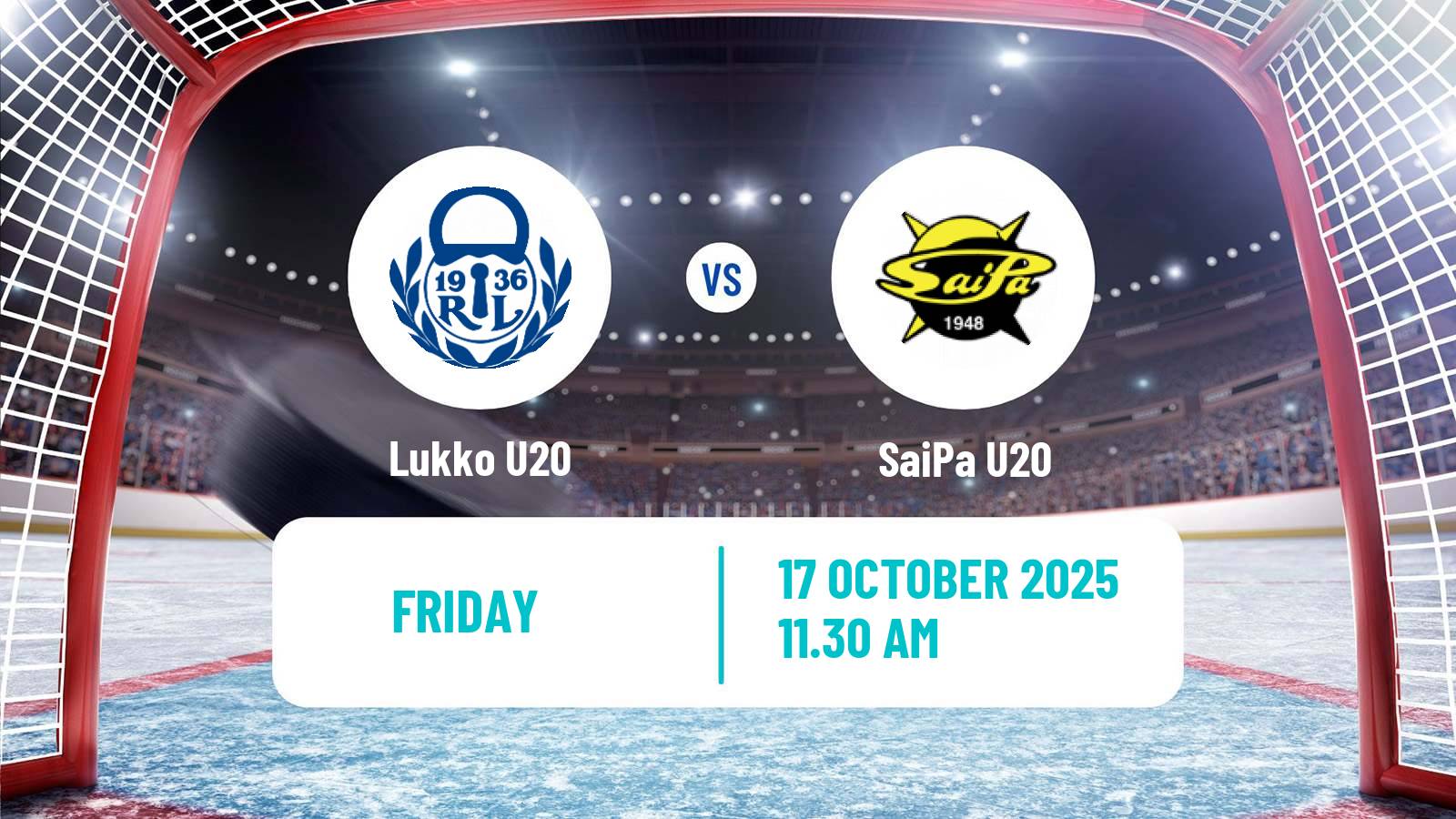 Hockey Finnish SM-sarja U20 Lukko U20 - SaiPa U20