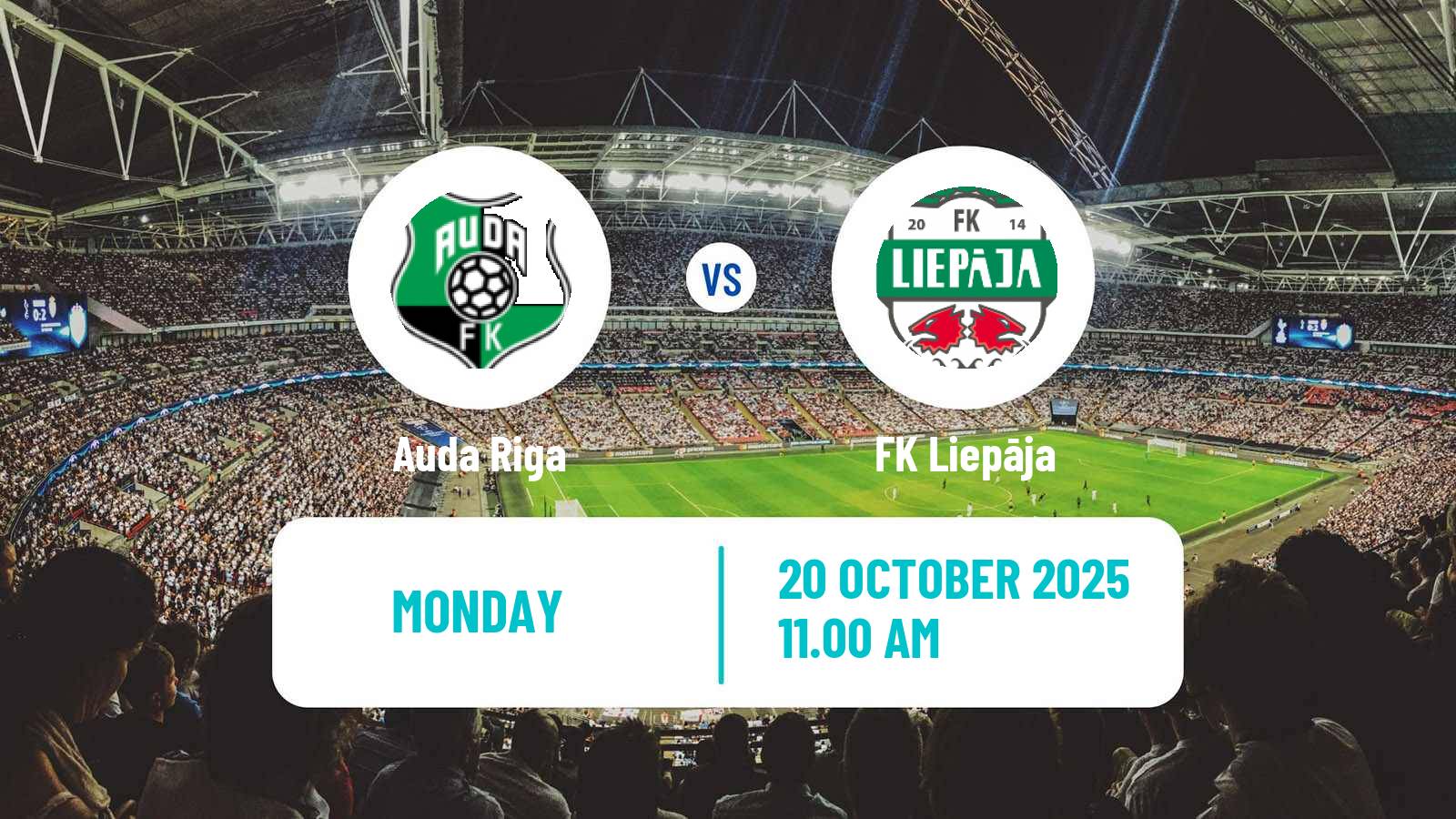 Football Latvian Virsliga Auda Riga - Liepāja